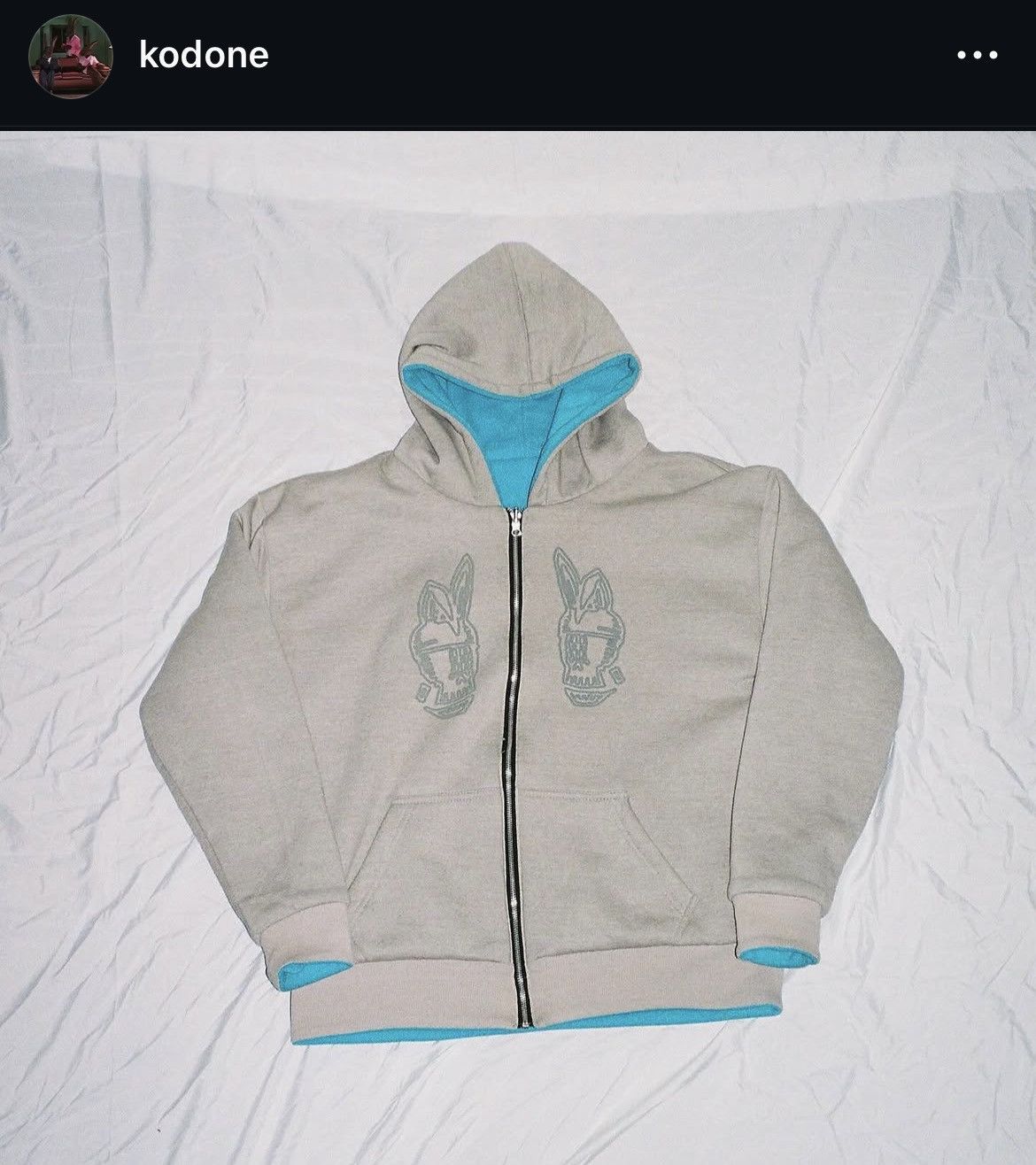 Kodone Kodone Reversible Zip up Hoodie Size US XL / EU 56 / 4 - 10 Thumbnail