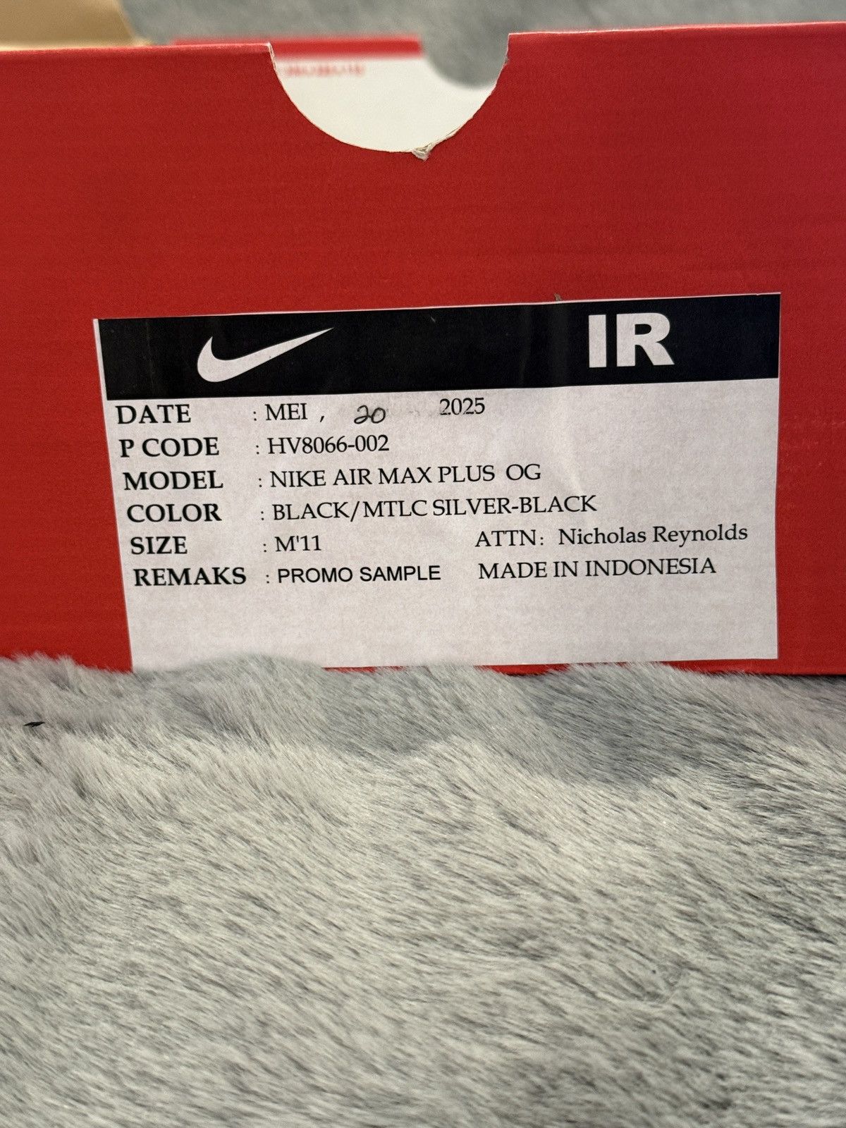 Nike Nike Air Max Plus OG Black Reflective PROMO SAMPLE DS OG ALL Size US 11 / EU 44 - 10 Thumbnail