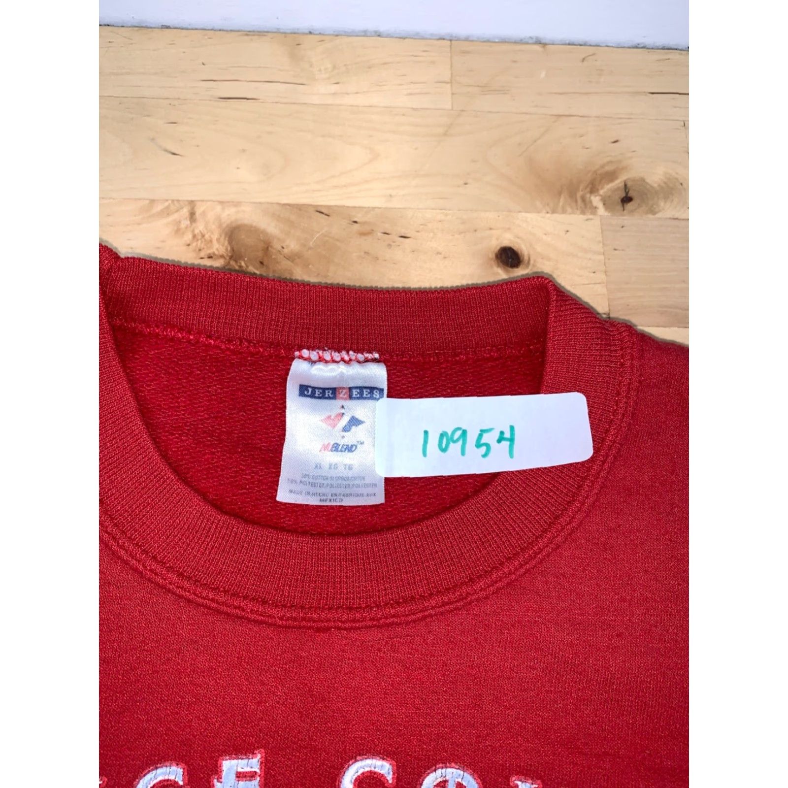 Jerzees VINTAGE Orange County Choppers Sweatshirt XL Red Pullover Bike Motorcycle 10954 Jerzees Crew Neck Graphic Print Men Sweatshirt Pullover All Seasons Size US XL / EU 56 / 4 - 4 Thumbnail