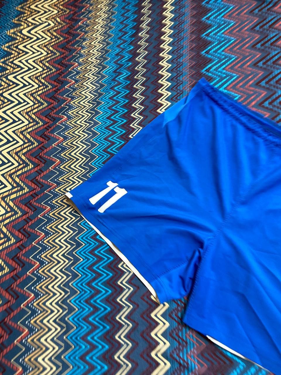 Nike shorts blue streetwear logo NIKE Vintage crazy Y2K Size US 34 / EU 50 - 7 Thumbnail