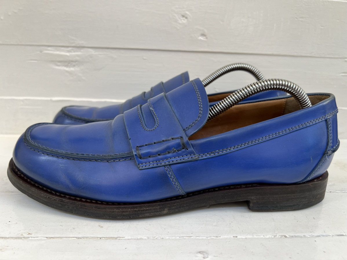 Gucci Gucci Men’s Blue Leather Goodyear Welt Penny Loafers Size US 8 / EU 41 - 4 Thumbnail