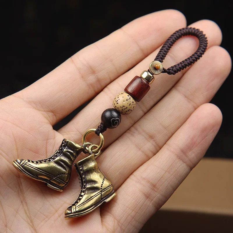 Other Boots Keyring Car Keychain Brass Holder Hanging Charms Size ONE SIZE - 1 Thumbnail