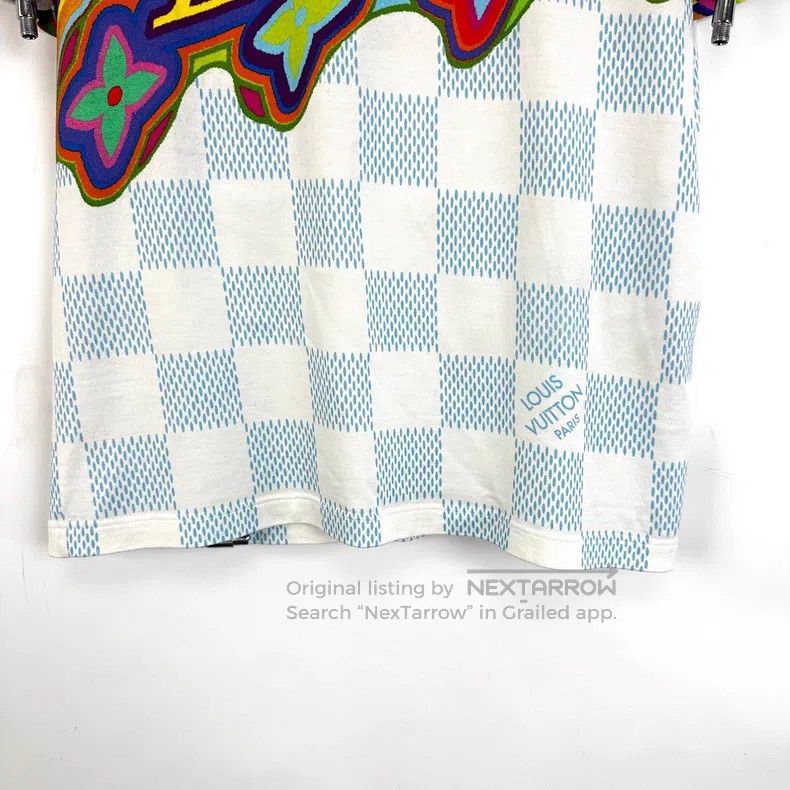 Louis Vuitton Louis Vuitton Co-branded color printed logo checkerboard T Size US XS / EU 42 / 0 - 6 Thumbnail