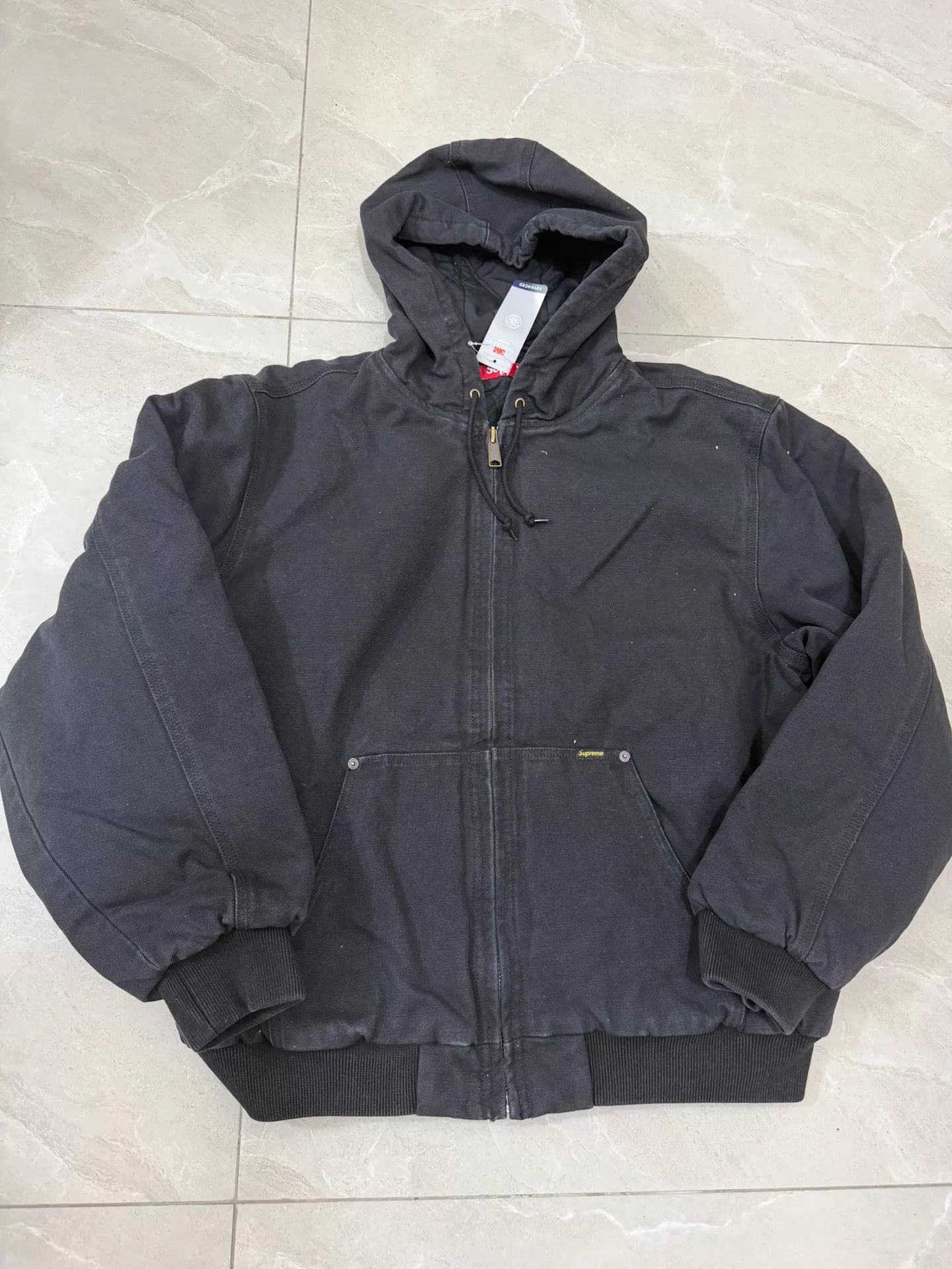 Supreme Supreme x The Misfits Hooded Work Jacket Black L Size US L / EU 52-54 / 3 - 1 Thumbnail