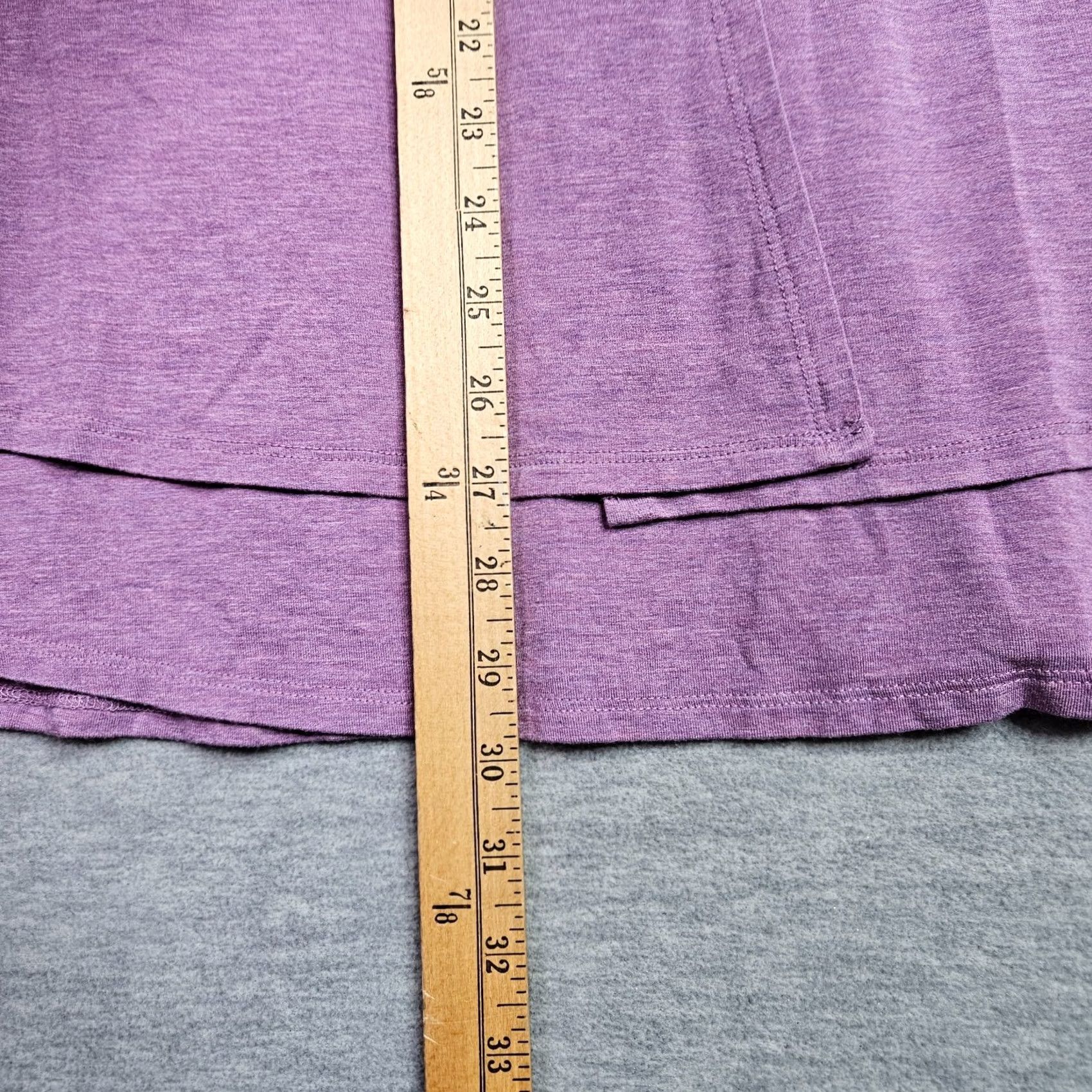 Soft Surroundings Soft Surroundings Lisabetta Grape Heather Purple Cowl Neck Layer Shirt Size M Blacklist? Size M / US 6-8 / IT 42-44 - 7 Thumbnail