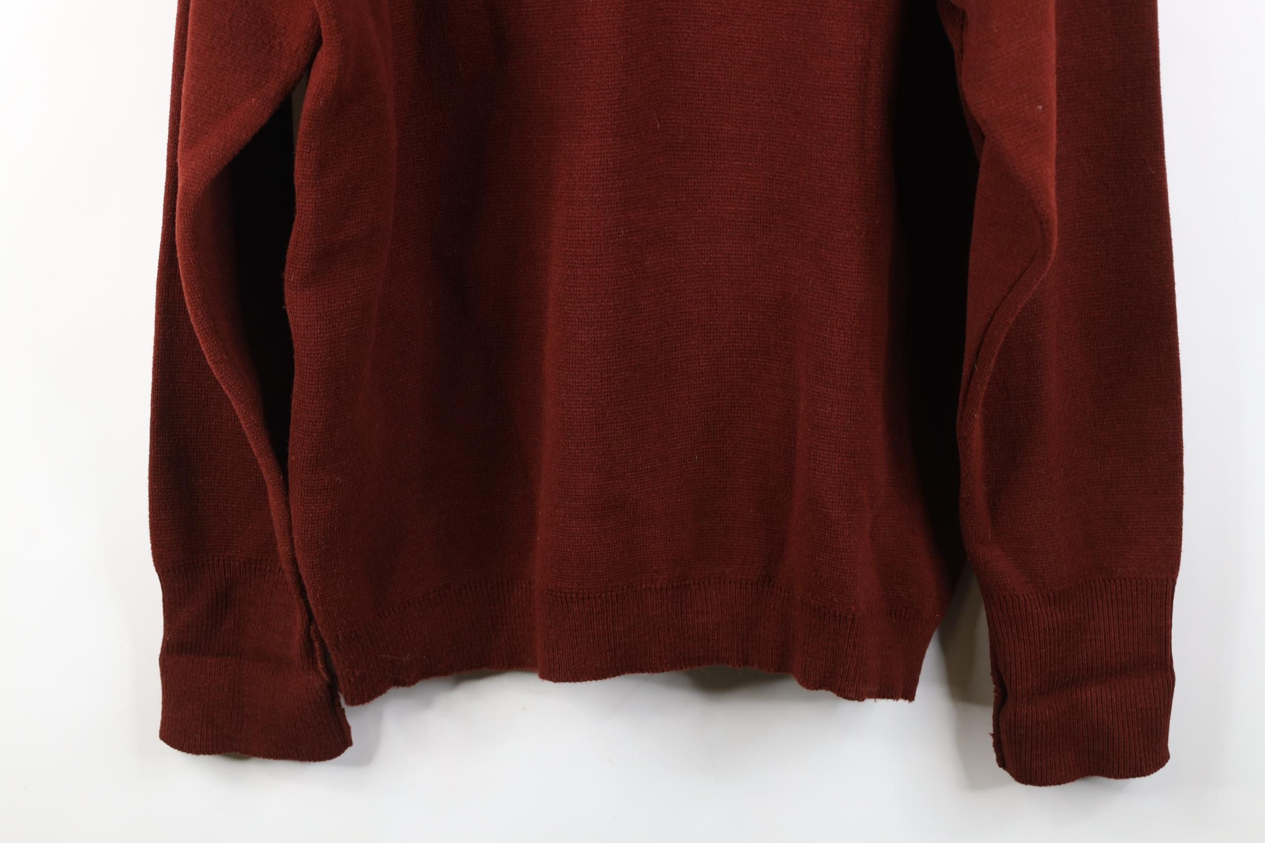 Vintage Vintage 70s Streetwear Blank Wool Blend Knit V-Neck Sweater Size US XL / EU 56 / 4 - 11 Thumbnail