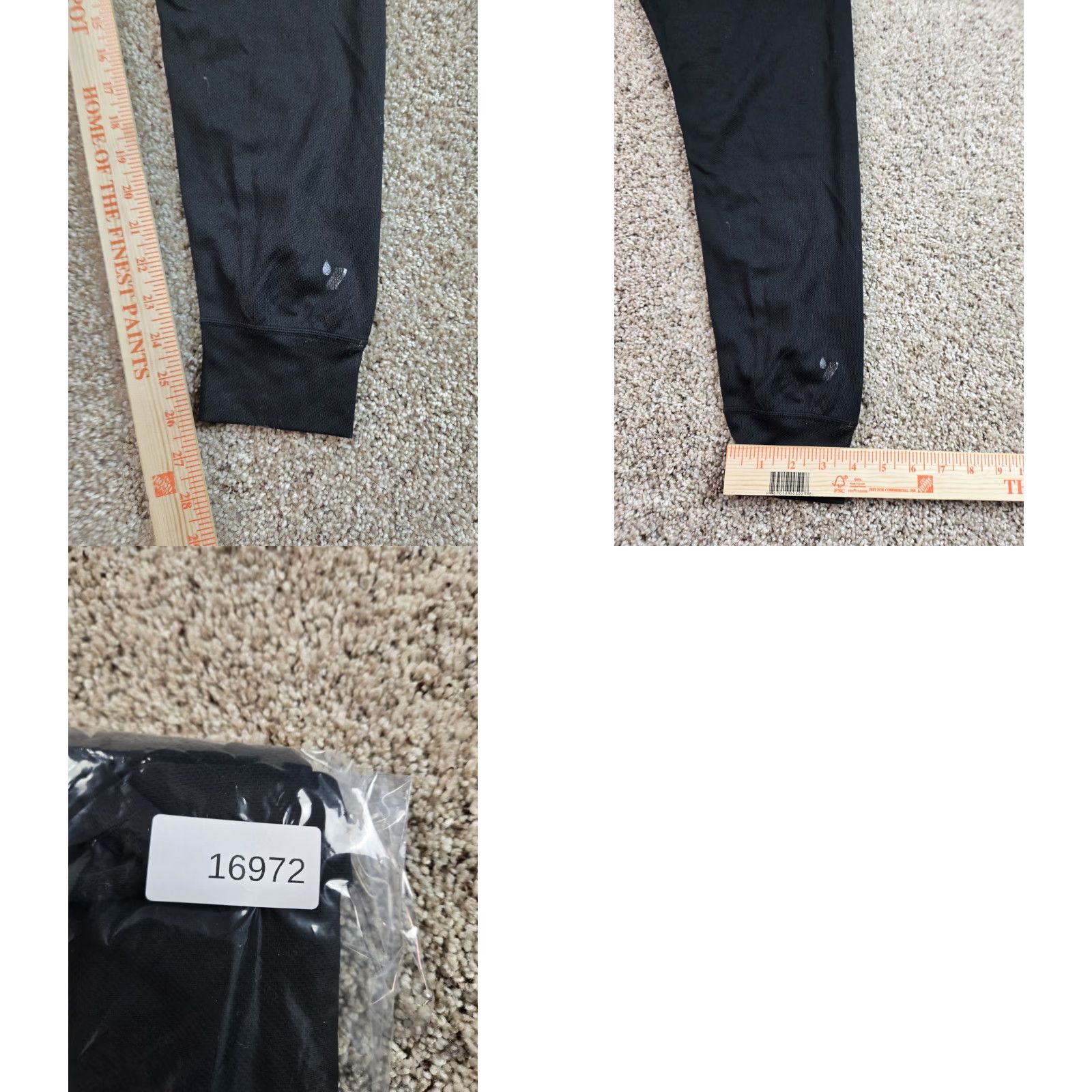 Vintage REI Base Layer Leggings XL Womens Black Stretch Pull On Pants Thermal Outdoor 30 in Inseam Ankle Tapered Activewear Hiking Hunting Skiing Womens Size 40" / US 18 - 8 Thumbnail