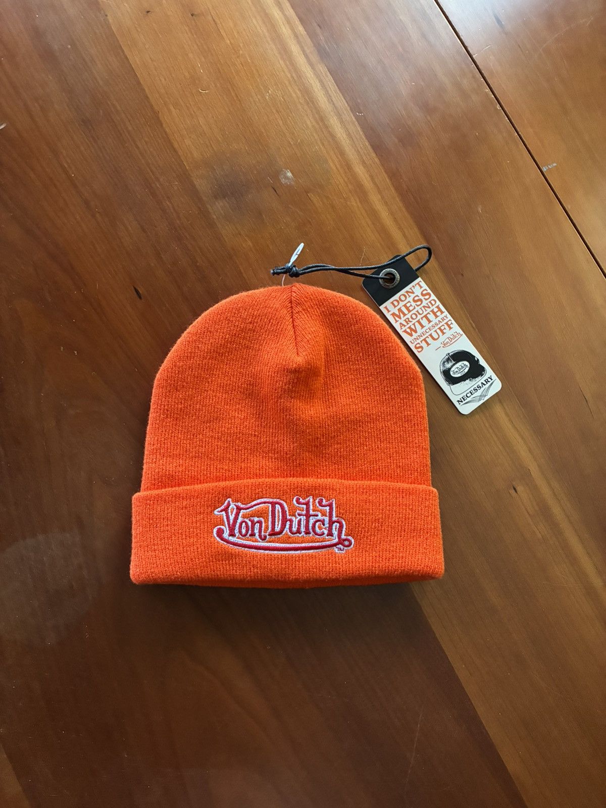 Von Dutch Von Dutch orange beanie Size ONE SIZE - 1 Thumbnail