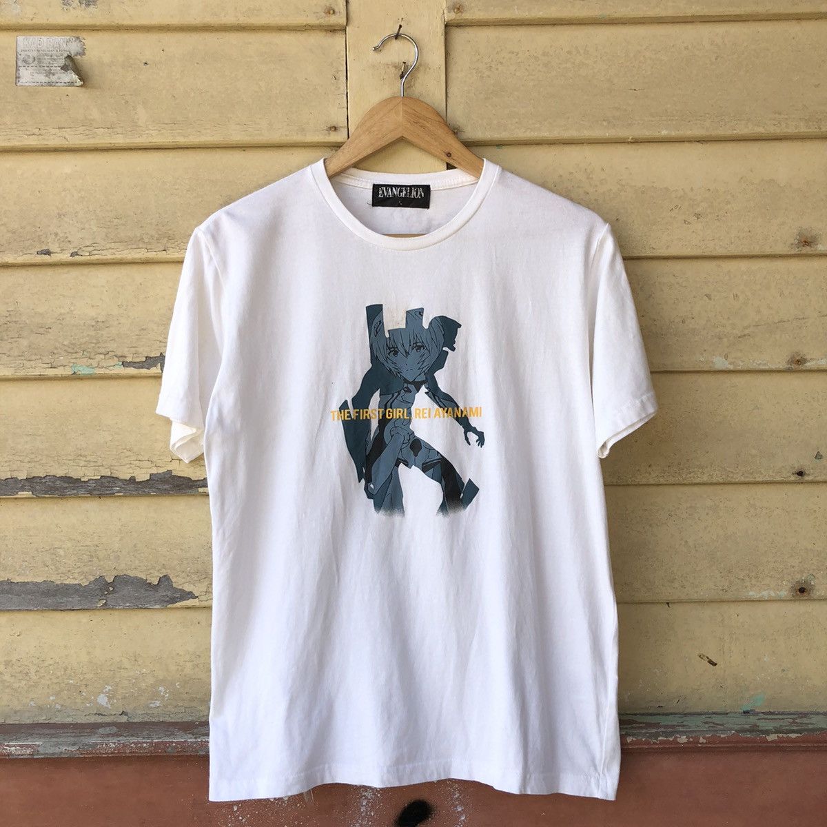 Anime Vintage y2k EVANGELION The First Girl Rei Ayanami Tshirt Size US L / EU 52-54 / 3 - 1 Thumbnail