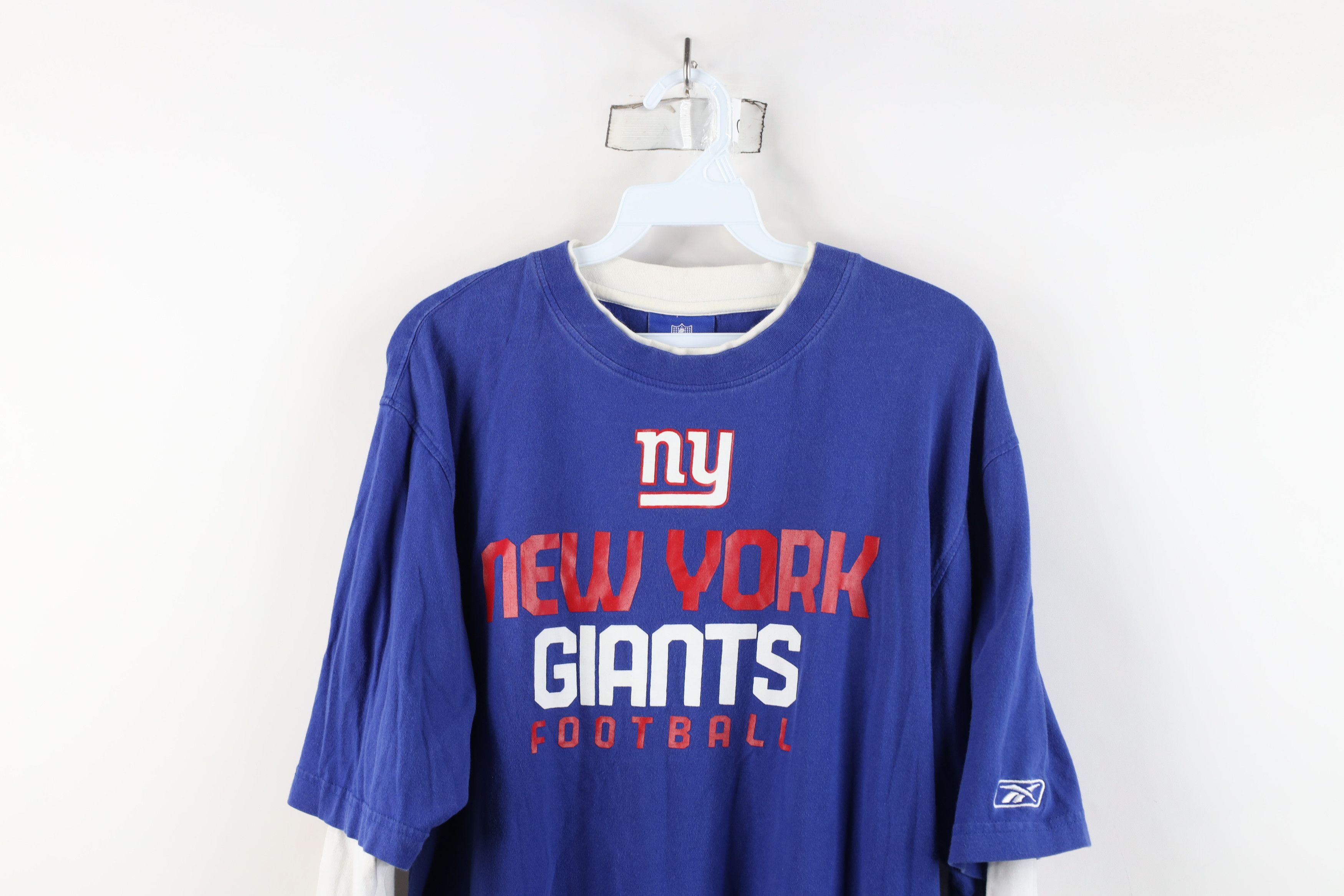 Reebok × Vintage Vintage Reebok Giants Football Layered Long Sleeve T-Shirt Size US M / EU 48-50 / 2 - 2 Thumbnail