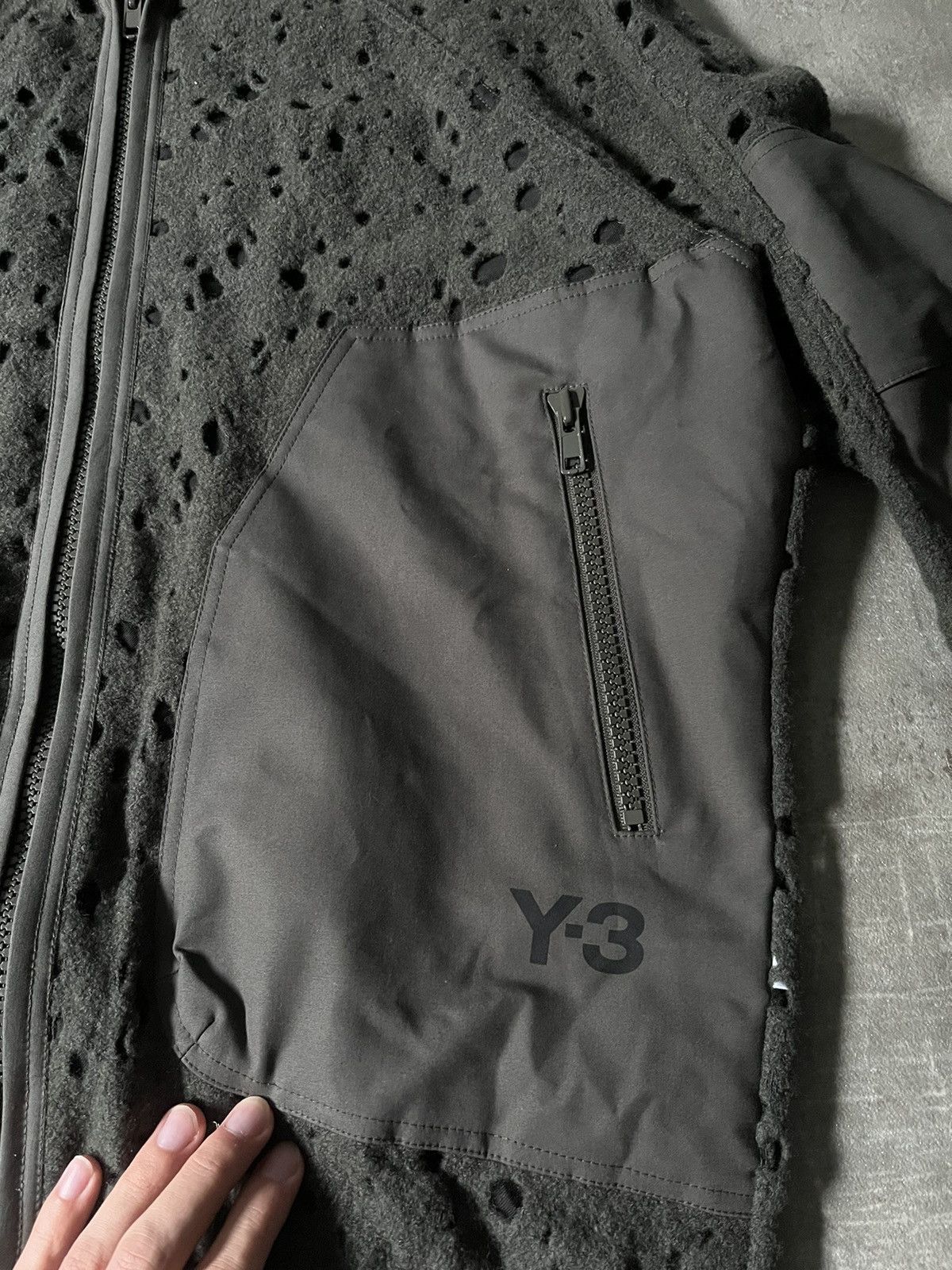 Adidas Y-3 khaki zip sweatshirt Adidas yohji Yamamoto sample rare Size US M / EU 48-50 / 2 - 4 Thumbnail