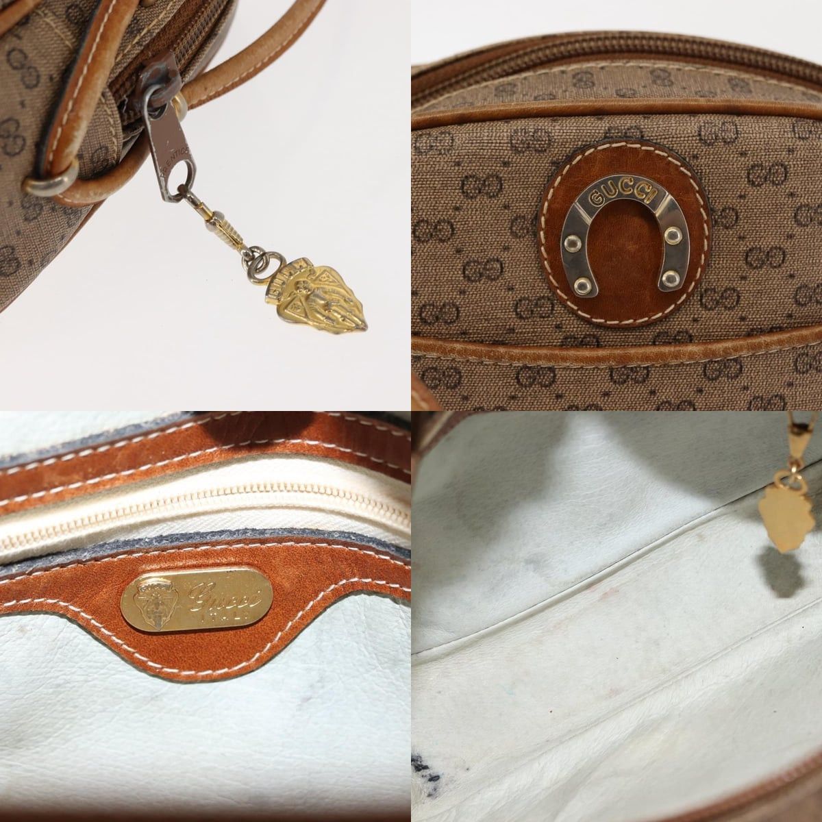 Gucci GUCCI Micro GG Supreme Shoulder Bag Pvc Beige Gold Size ONE SIZE - 11 Thumbnail