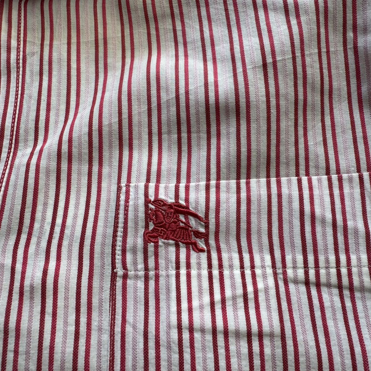 Burberry Vintage Burberry Reversible Stripes Button Up Shirt Size US L / EU 52-54 / 3 - 3 Thumbnail