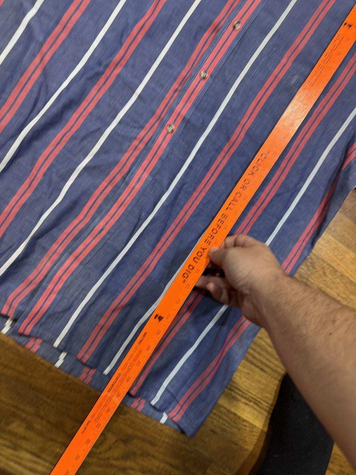 Vintage Vinatge Striped Button Up Shirt Size US L / EU 52-54 / 3 - 4 Thumbnail
