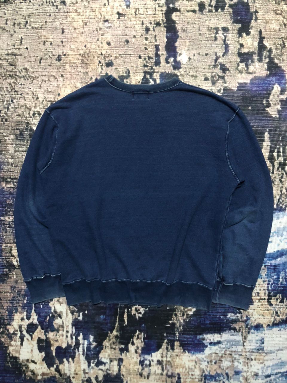 Japanese Brand Vintage 90s Milwork Fishing Camp'97' Indigo Sweatshirt Size US L / EU 52-54 / 3 - 2 Thumbnail