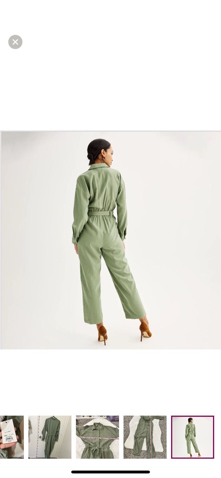 Nine West Nine West XL long sleeve utility jumpsuit Size 36" / US 14 / IT 50 - 12 Thumbnail
