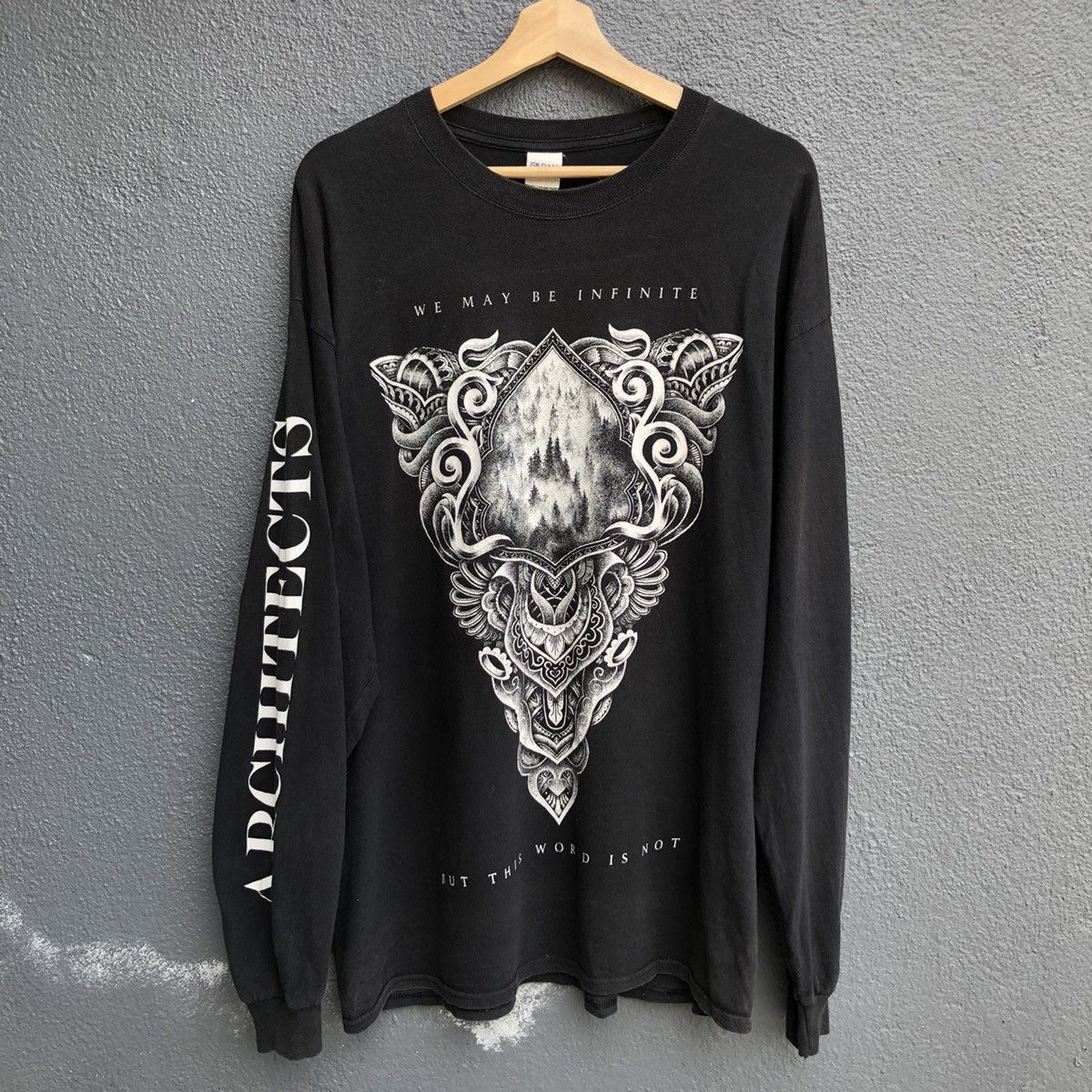Vintage y2k Architects British Metal Core Band Long sleeve