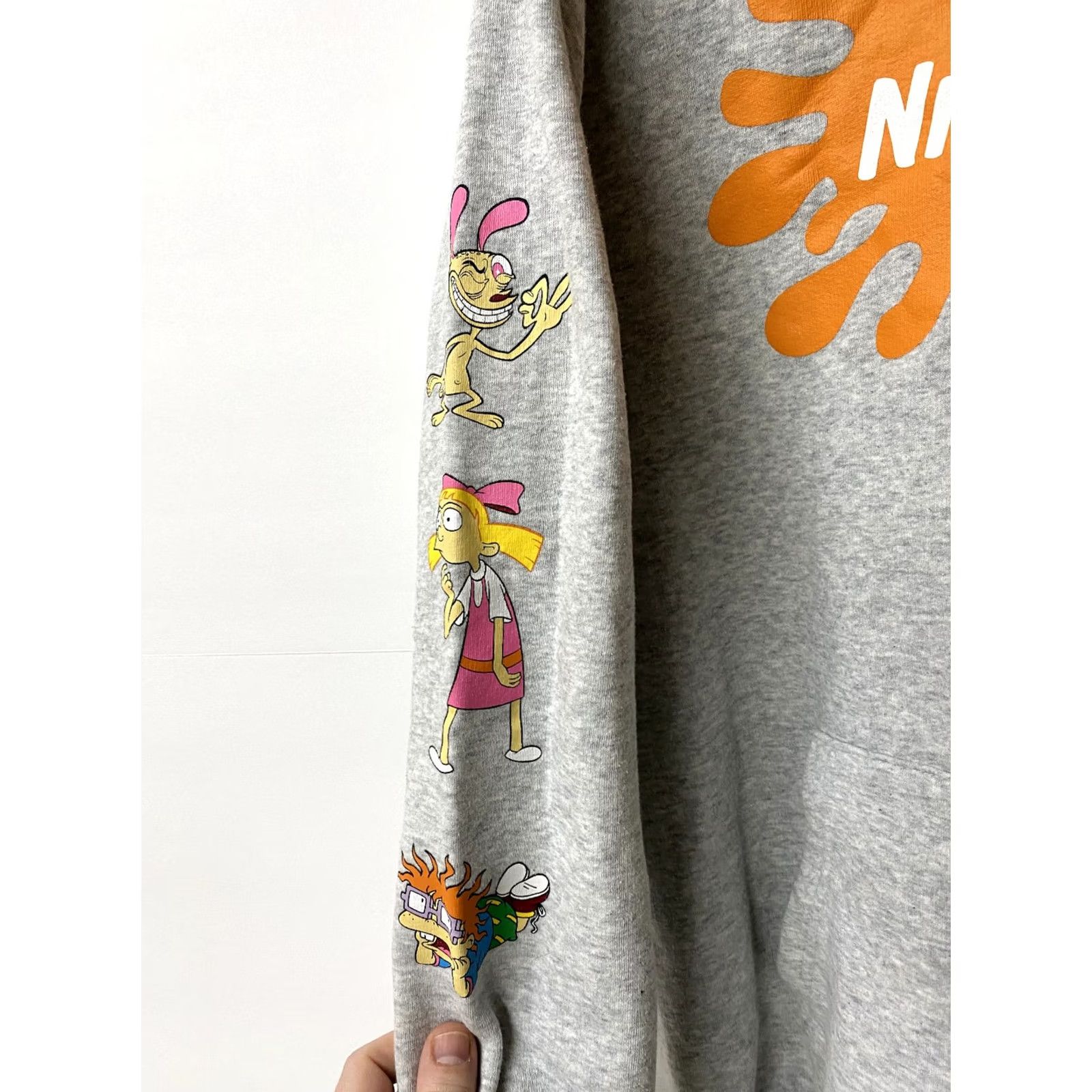 Nickelodeon Nickelodeon Hoodie Mens? Women? Gray Long Sleeve Cartoon B1 Size M / US 6-8 / IT 42-44 - 4 Thumbnail