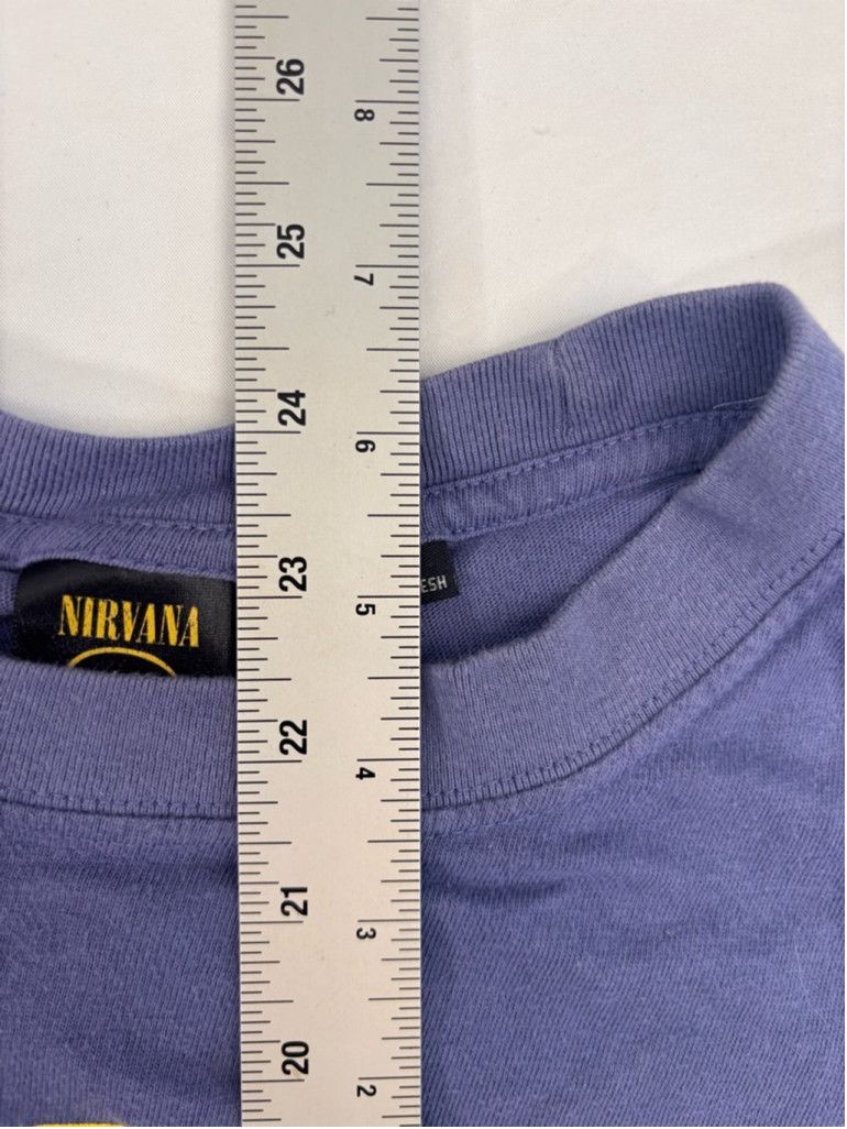 Nirvana Men's Nirvana Long Sleeve T-shirt Size L Purple Size L / US 10 / IT 46 - 7 Thumbnail