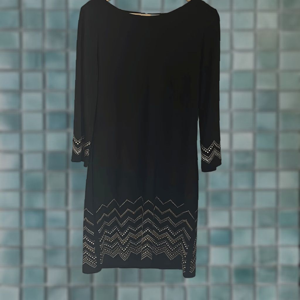White House Black Market White House Black Market Black dress 3/4 Length sleeve size Medium Size M / US 6-8 / IT 42-44 - 1 Thumbnail