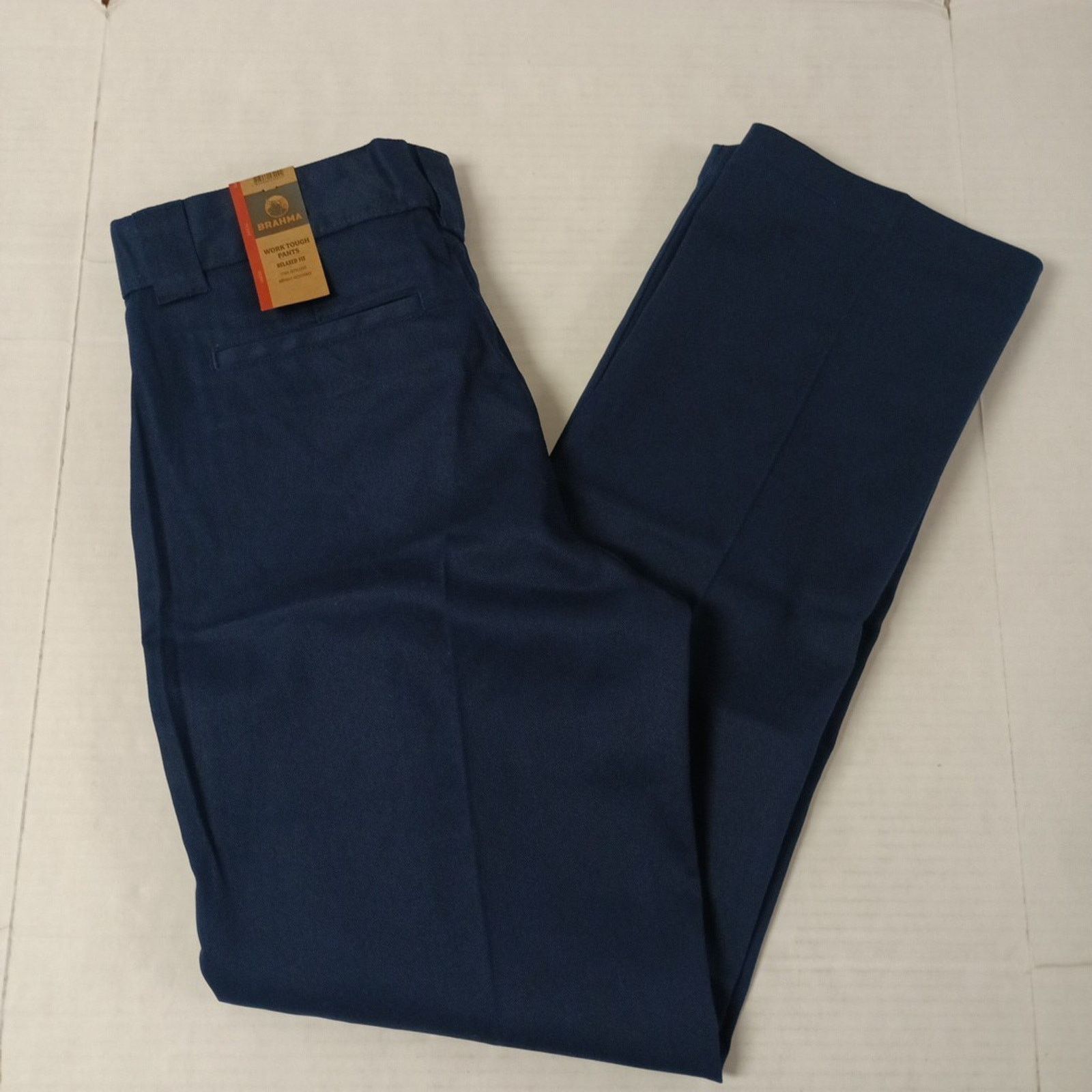Other Brahma Men's Work Tough Pants Size 34x34 Blue Relaxed Fit Size US 34 / EU 50 - 1 Thumbnail