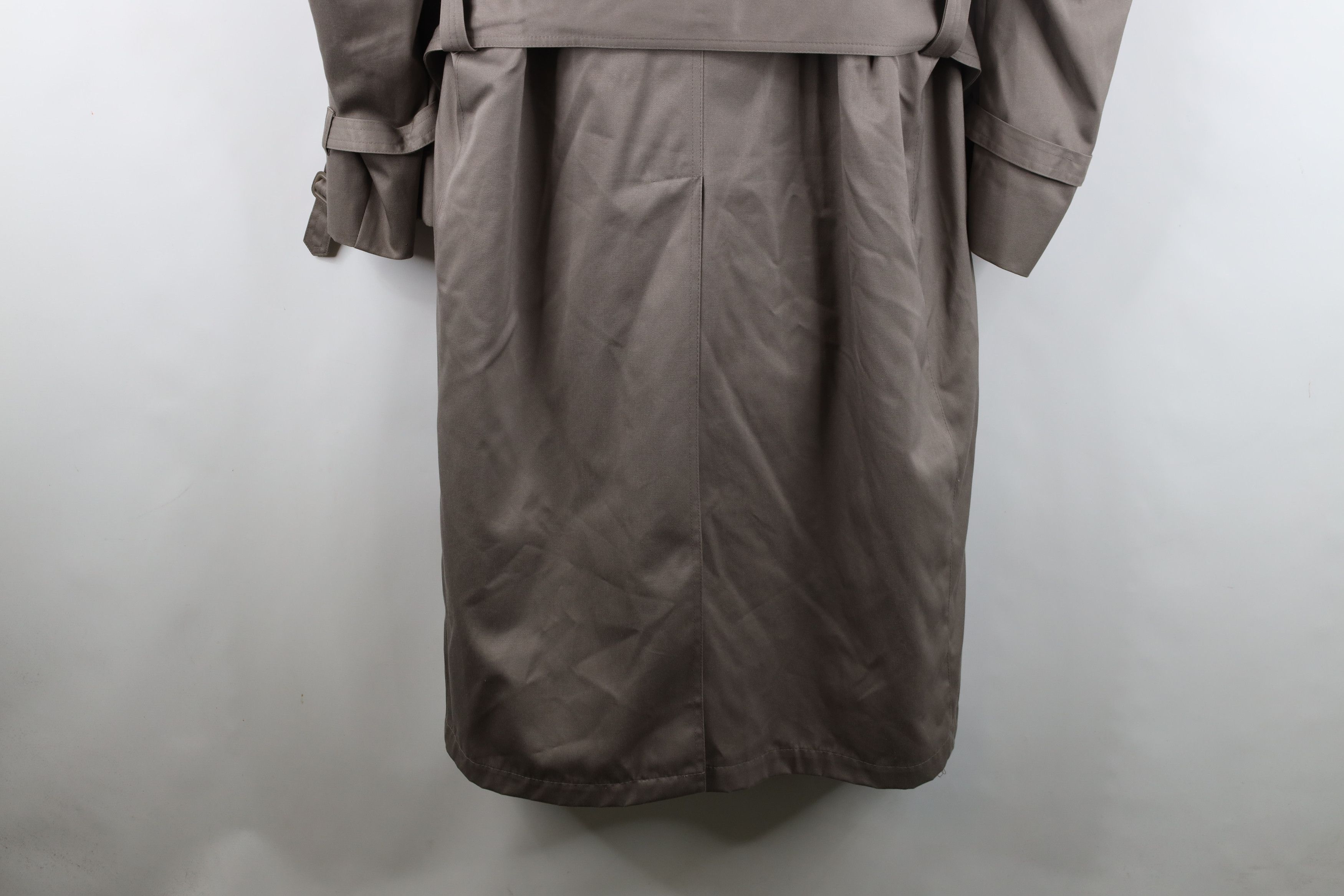 Vintage Vintage 90s Streetwear Belted Trench Coat Rain Jacket Gray Size US XL / EU 56 / 4 - 16 Thumbnail