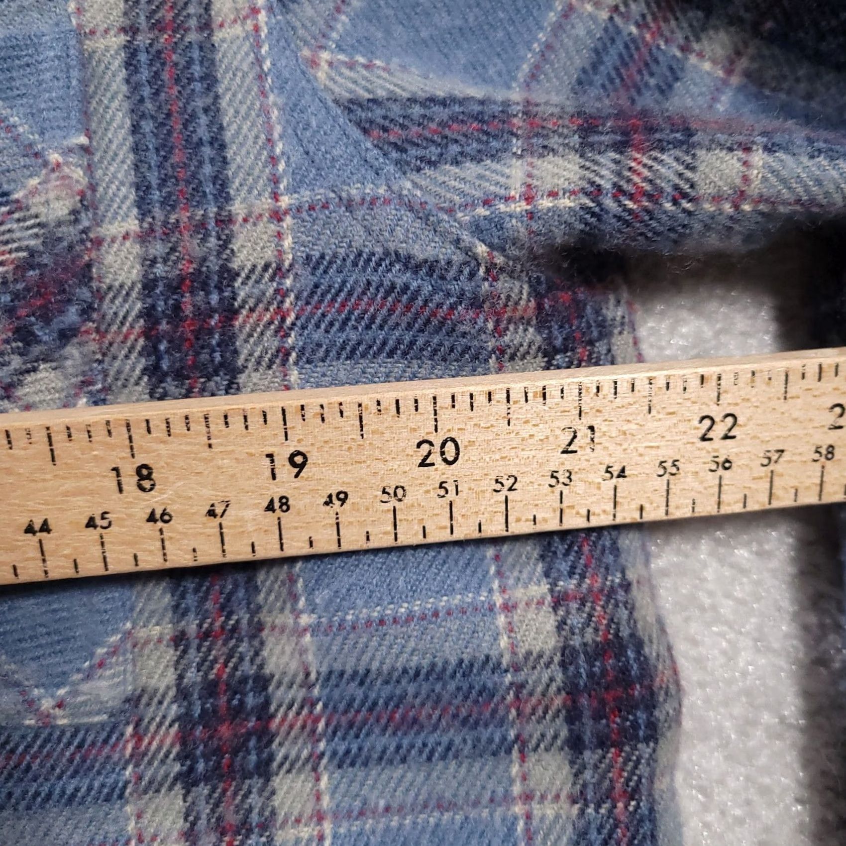CO VINTAGE NY & CO Plaid Wool Blend Snap Shirt Shacket L/S Men’s Small Blue Wool Blend 90s Outdoor Womens? Size US S / EU 44-46 / 1 - 5 Thumbnail