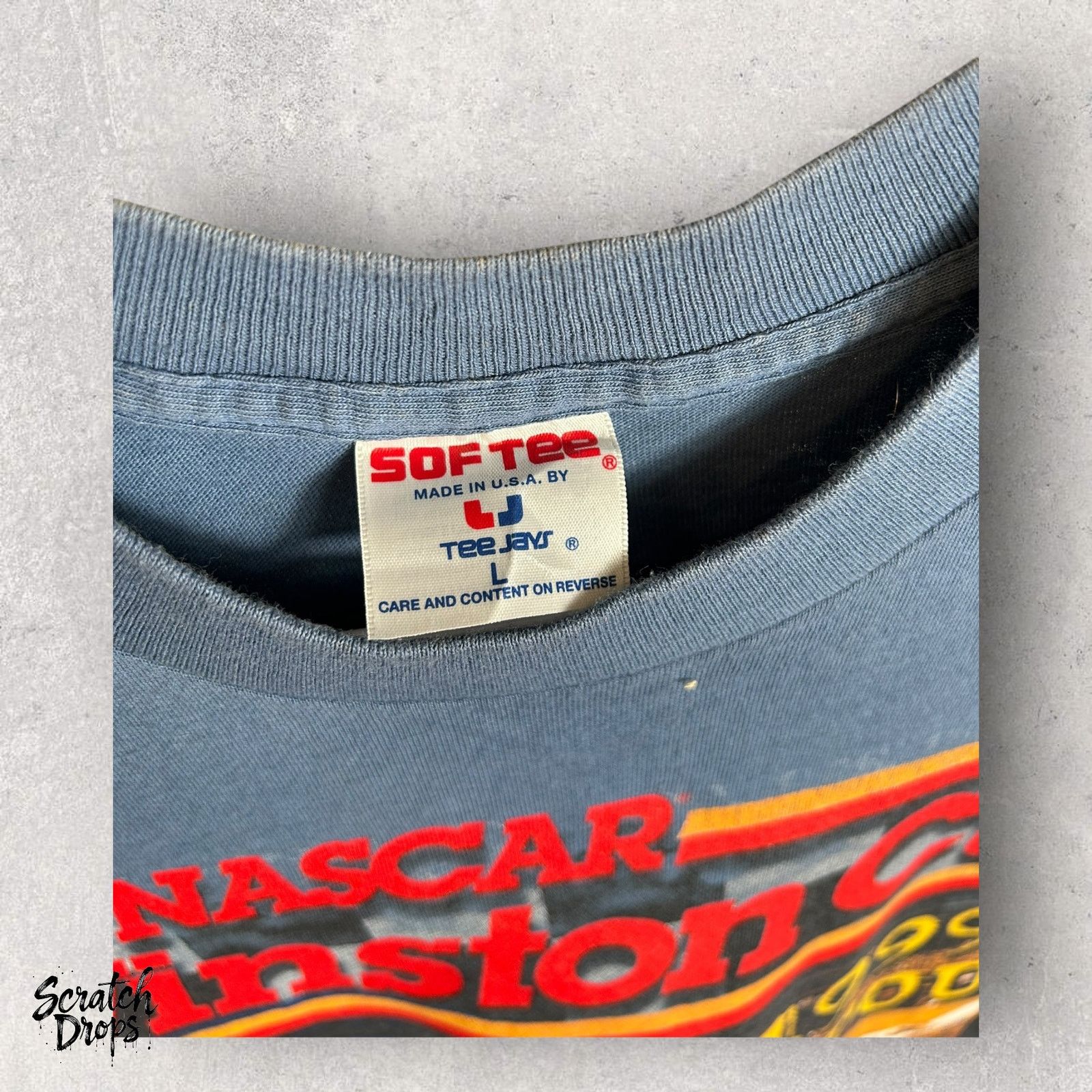 NASCAR Vintage 1998 NASCAR Winston Cup AOP Single Stitch USA Made Size US L / EU 52-54 / 3 - 4 Thumbnail