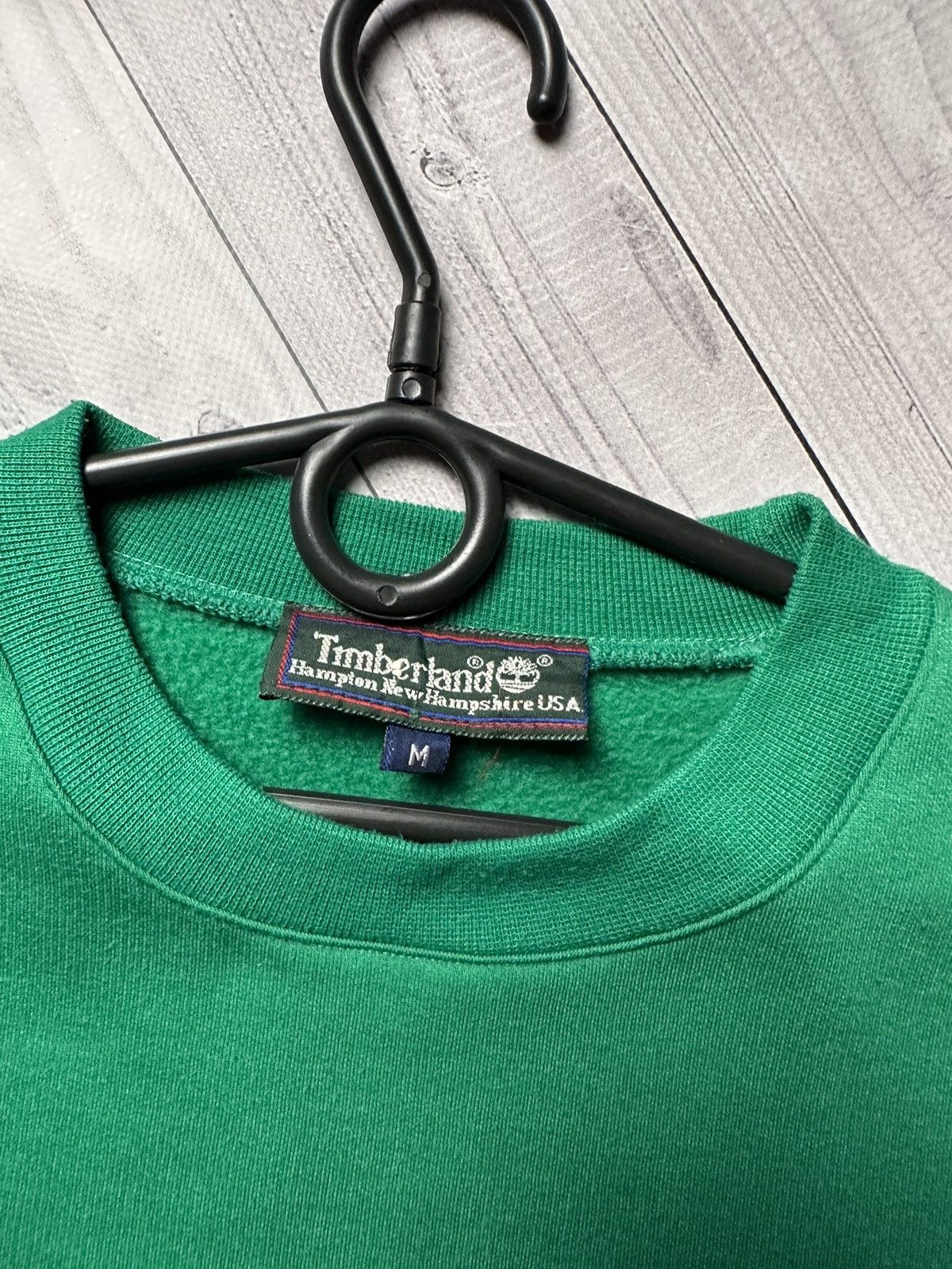 Timberland × Vintage Vintage Timberland green sweatshirt size M big logo rare Size US M / EU 48-50 / 2 - 5 Thumbnail