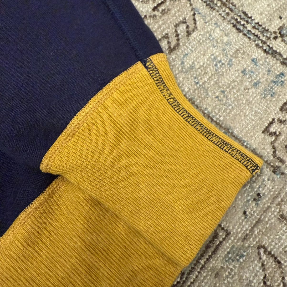 Warehouse & Co. John Gluckow Navy/Yellow Crewneck Size US L / EU 52-54 / 3 - 2 Thumbnail