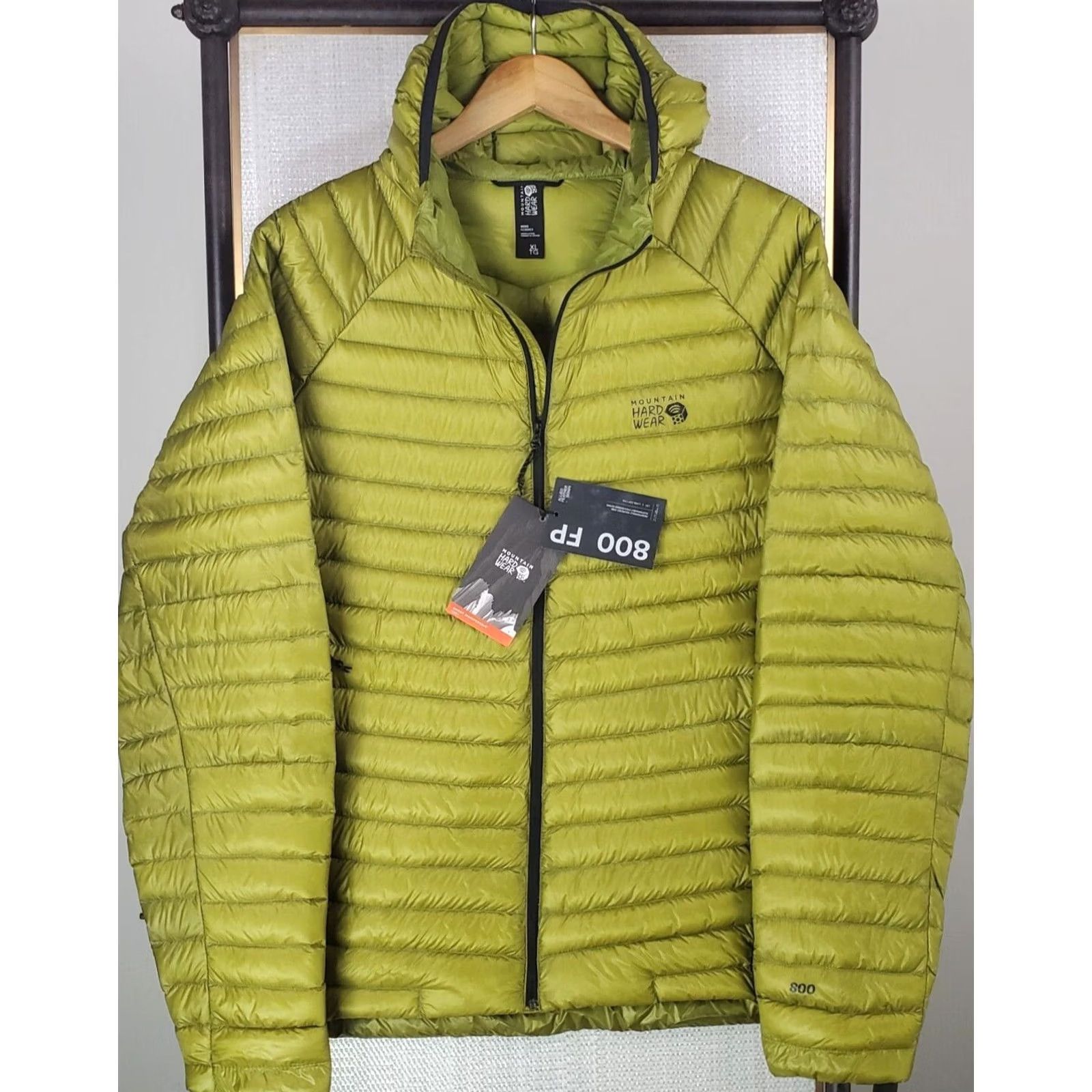 Mountain Hardwear MOUNTAIN HARDWEAR Ghost Whisperer 2 Jacket XL Moss Green Mens Down 800 Full Zip New with Tags Include Hood Winter Ski Snowboard Sports Jacket Size US XL / EU 56 / 4 - 5 Thumbnail