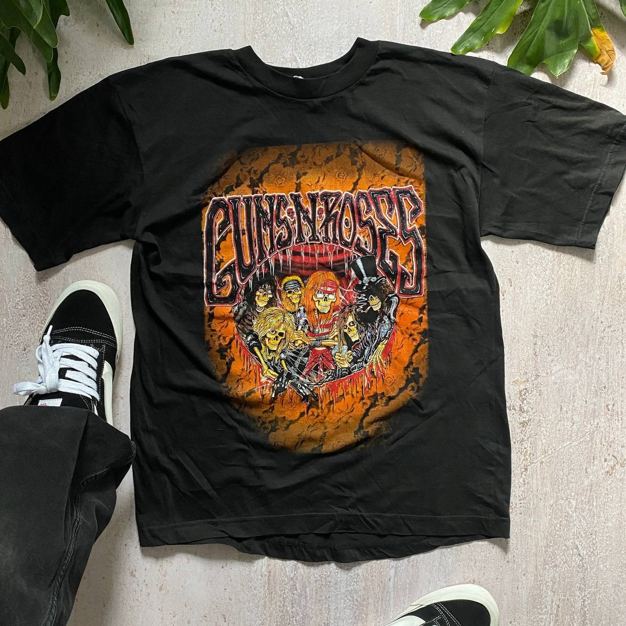 Guns N' Roses VINTAGE 90S GUNS N ROSES AMAZING BAND ROCK T SHIRT 41 Size US L / EU 52-54 / 3 - 2 Thumbnail