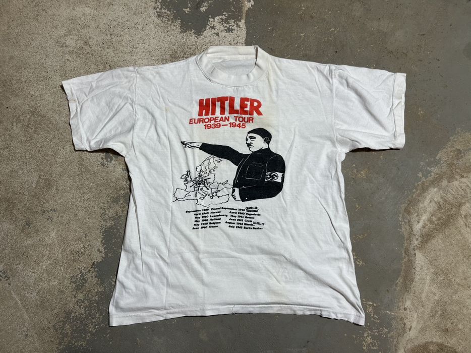 Vintage Hitler European Tour parody tee | Grailed