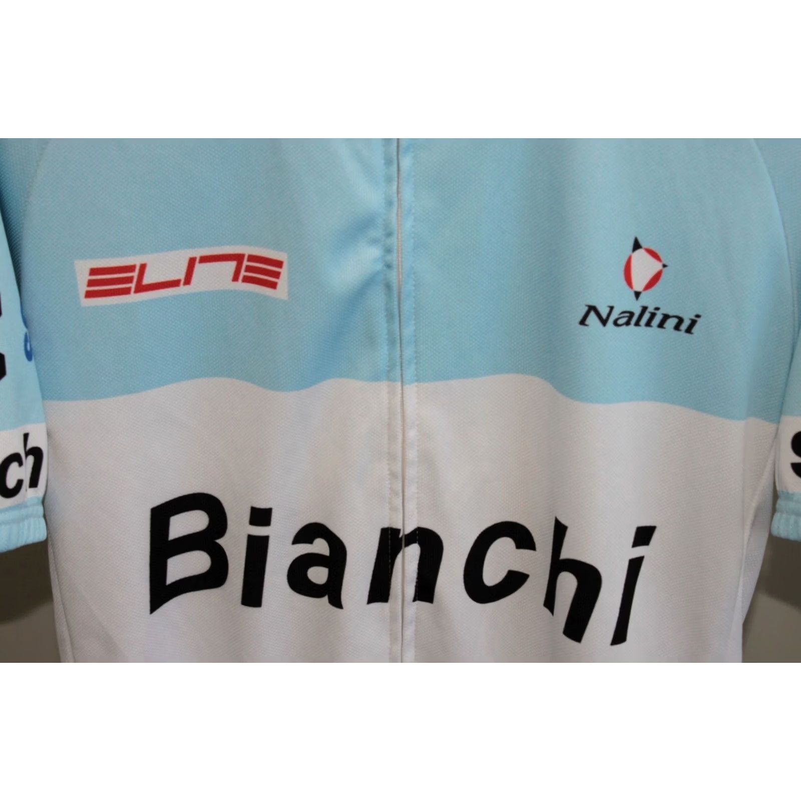Vintage Bianchi mens blue cycling riding shirt Size XL Size US XL / EU 56 / 4 - 2 Thumbnail