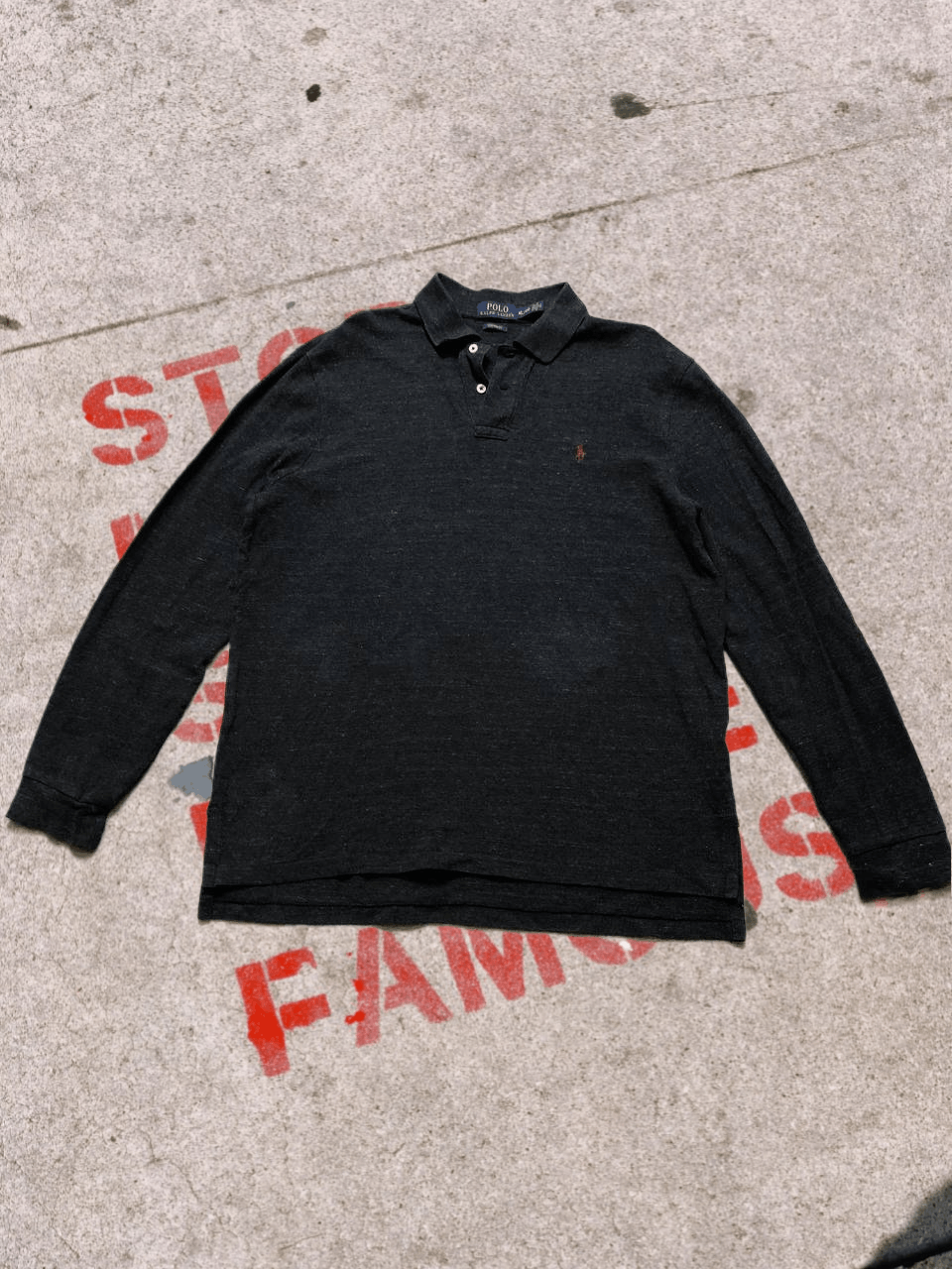Polo Ralph Lauren Polo Ralph Lauren Rugby Long Sleeve Polo Striped Size US XL / EU 56 / 4 - 1 Thumbnail