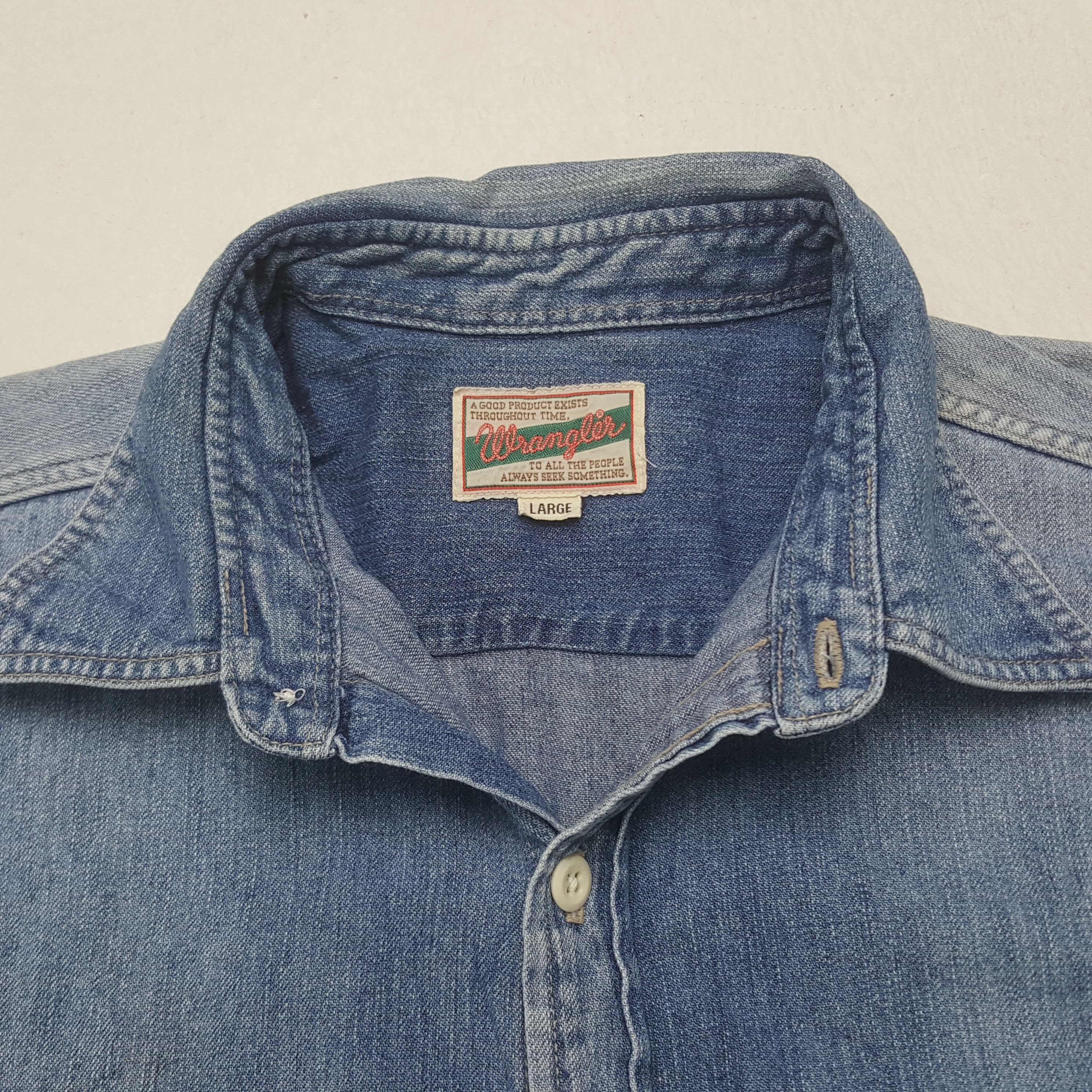 Wrangler Vintage Wrangler Denim Button Up Shirt Size US M / EU 48-50 / 2 - 4 Thumbnail