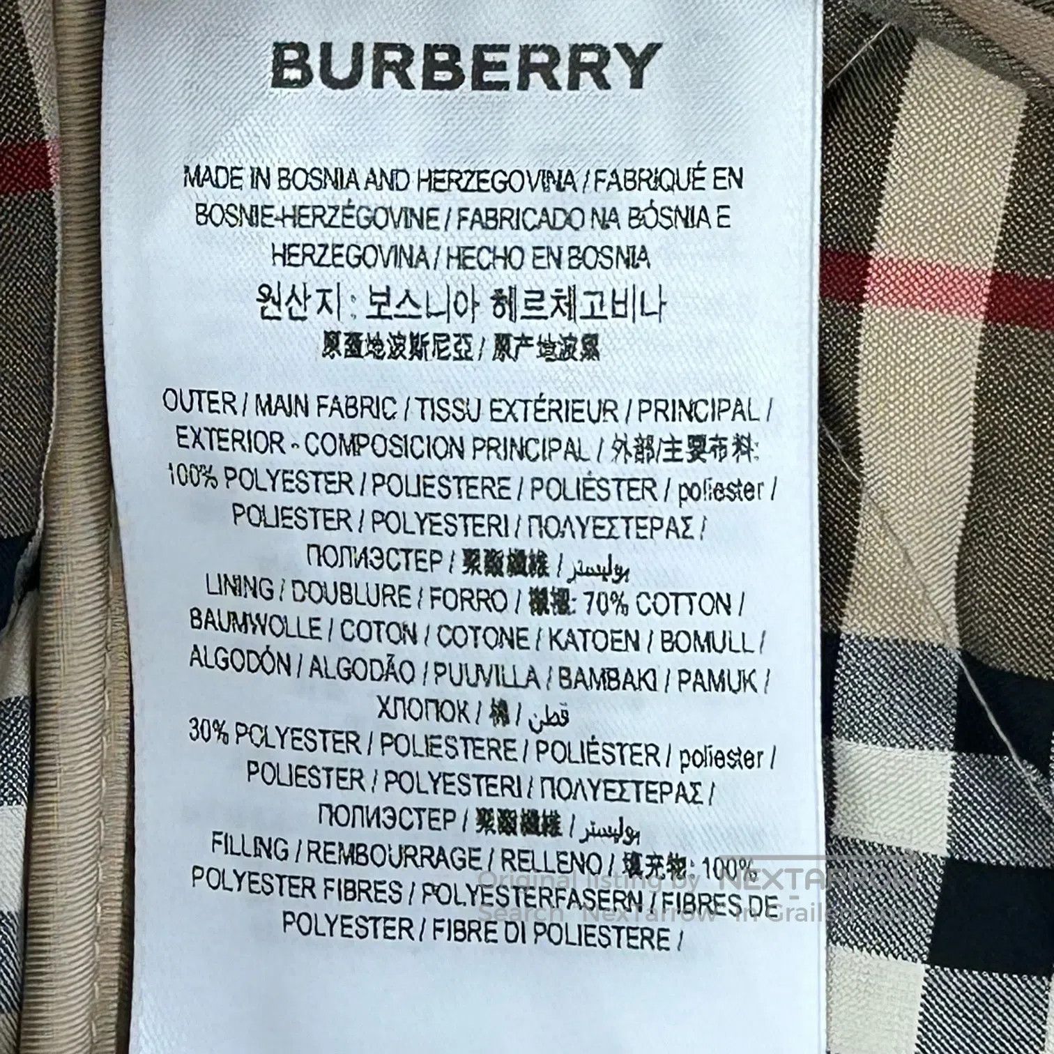Burberry Burberry Classic patterned lightweight cotton jacket with Size US S / EU 44-46 / 1 - 5 Thumbnail