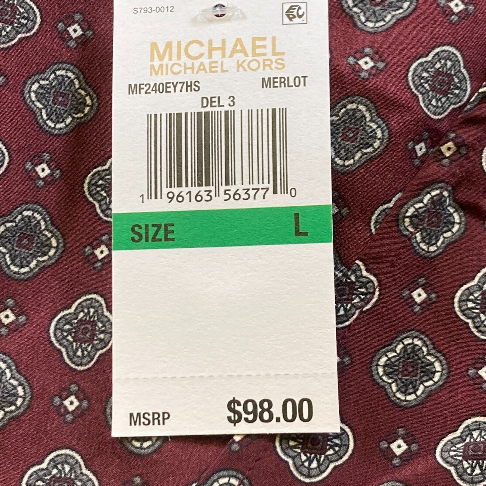 Michael Kors Michael Kors Merlot Wrap Top Printed Foulard Surplice Large Size L / US 10 / IT 46 - 9 Thumbnail