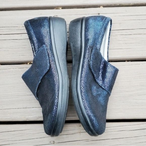Vintage Alegria Lauryn Cosmos Iridescent Metallic Blue Purple Clogs Size US 9.5 / IT 39.5 - 2 Thumbnail