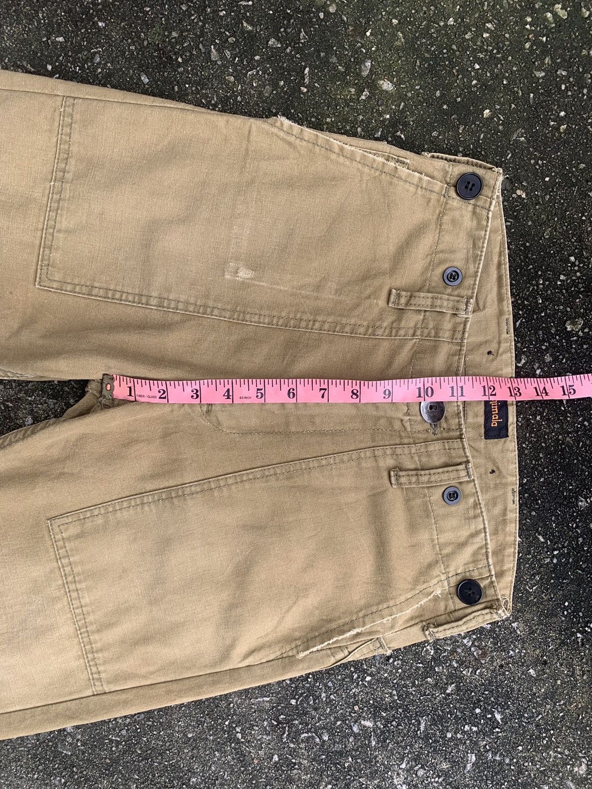 Chimala 🔥Distressed Chimala Fatigue Baker Buckle Back CANVAS Pants Size US 28 / EU 44 - 25 Thumbnail
