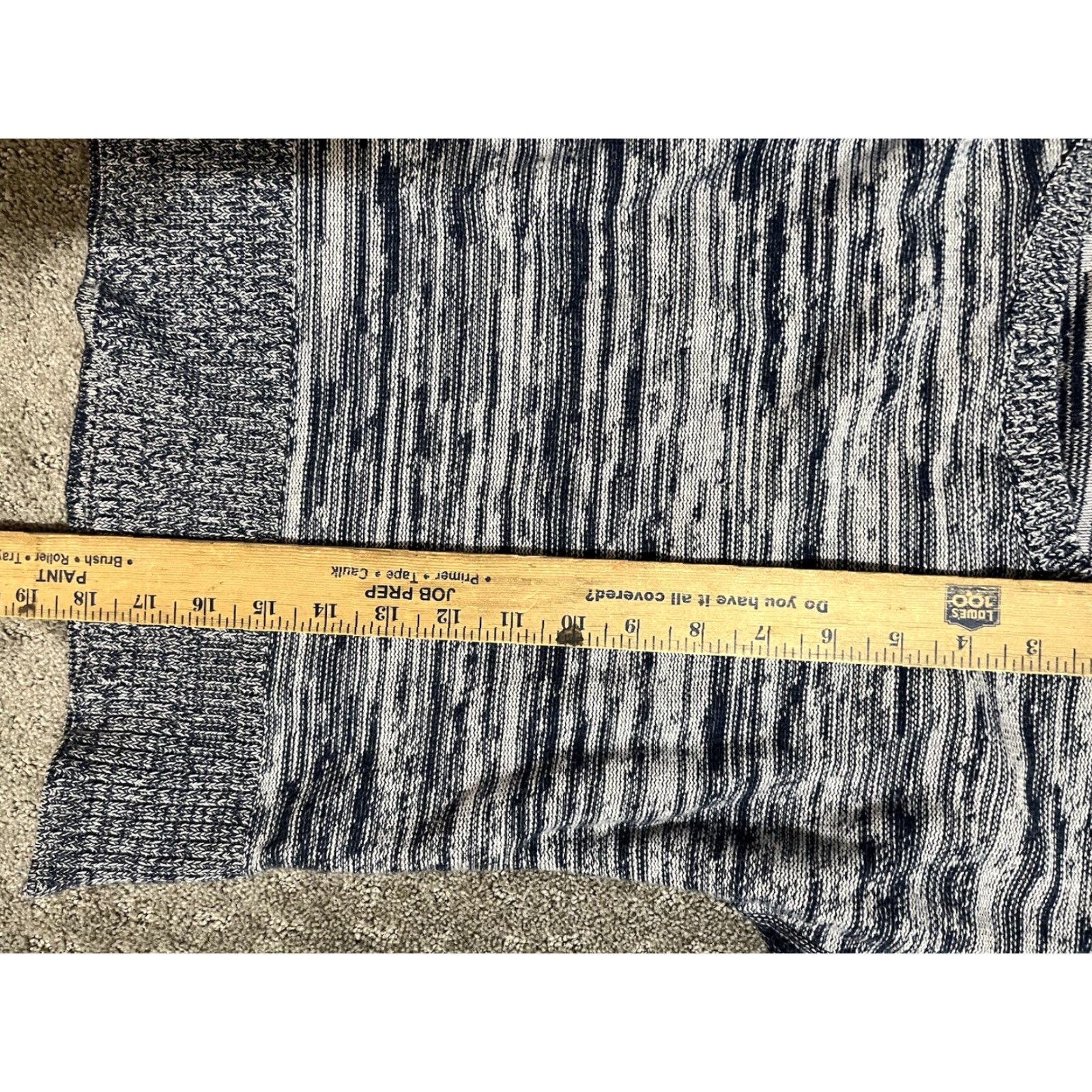 Banana Republic Banana Republic Sweater Women Medium Blue Heather Crop Long Sleeve Crew Neck Tee Size M / US 6-8 / IT 42-44 - 4 Thumbnail