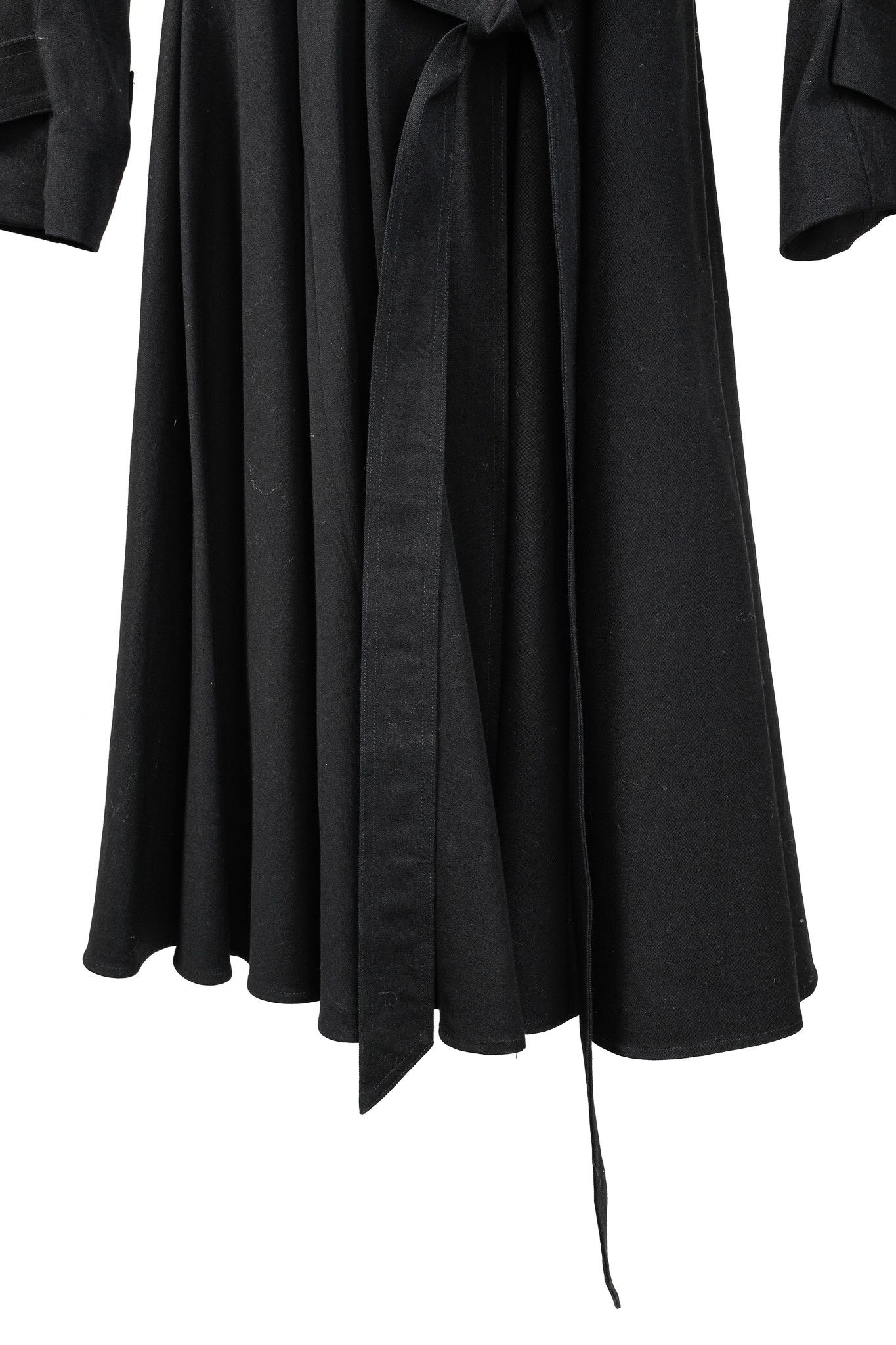 Other Tavan & Mitto Black Full Skirt Trench Coat Size S / US 4 / IT 40 - 7 Thumbnail