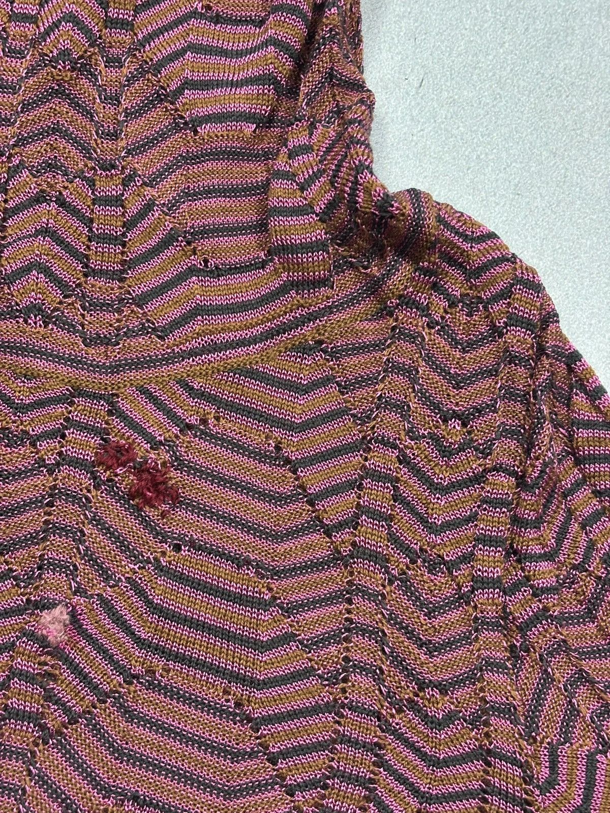 Missoni M Missoni Multicolor Zigzag Knit Sweater Tunic Long Sleeve Size S / US 4 / IT 40 - 7 Thumbnail