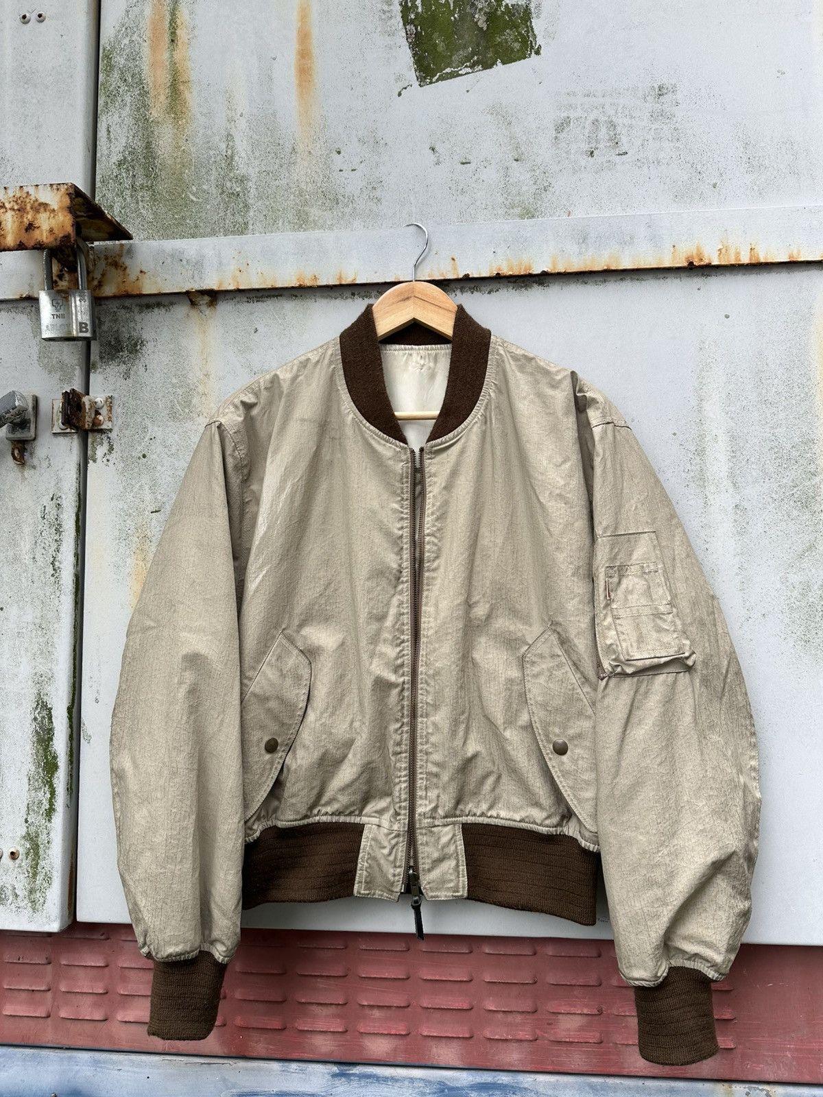 Vintage 👹Vintage Spats Reversible Nylon Bomber Jacket Size US M / EU 48-50 / 2 - 10 Thumbnail