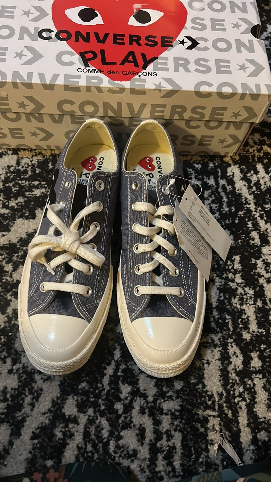 Comme des Garcons PLAY COMME des GARÇONS PLAY Converse Half Heart Chuck 70 Sneakers Size US 7 / EU 40 - 7 Thumbnail