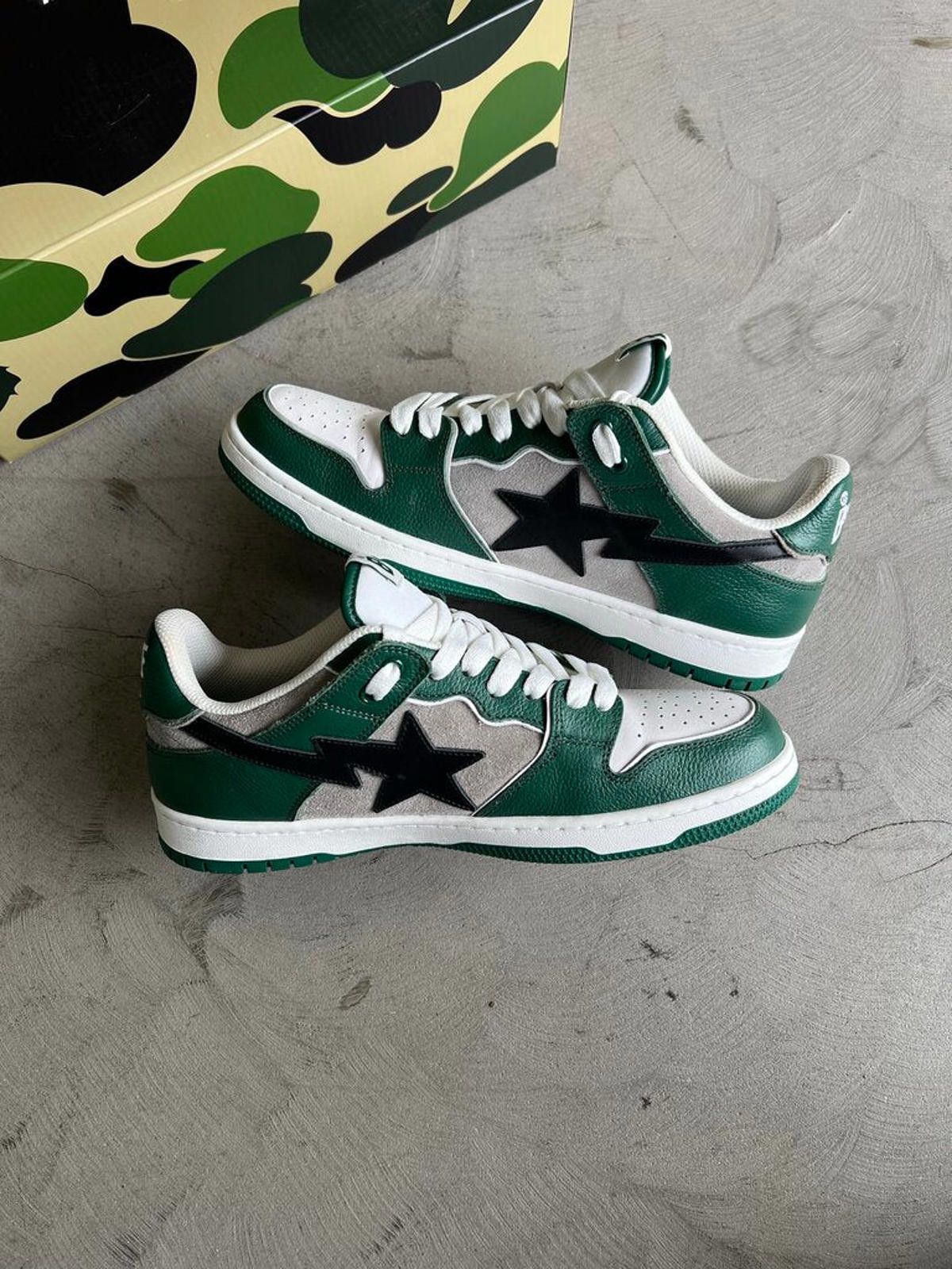 Bape Bape Sk8sta Sneaker Green/Grey Sz. 10 Size US 10 / EU 43 - 2 Thumbnail