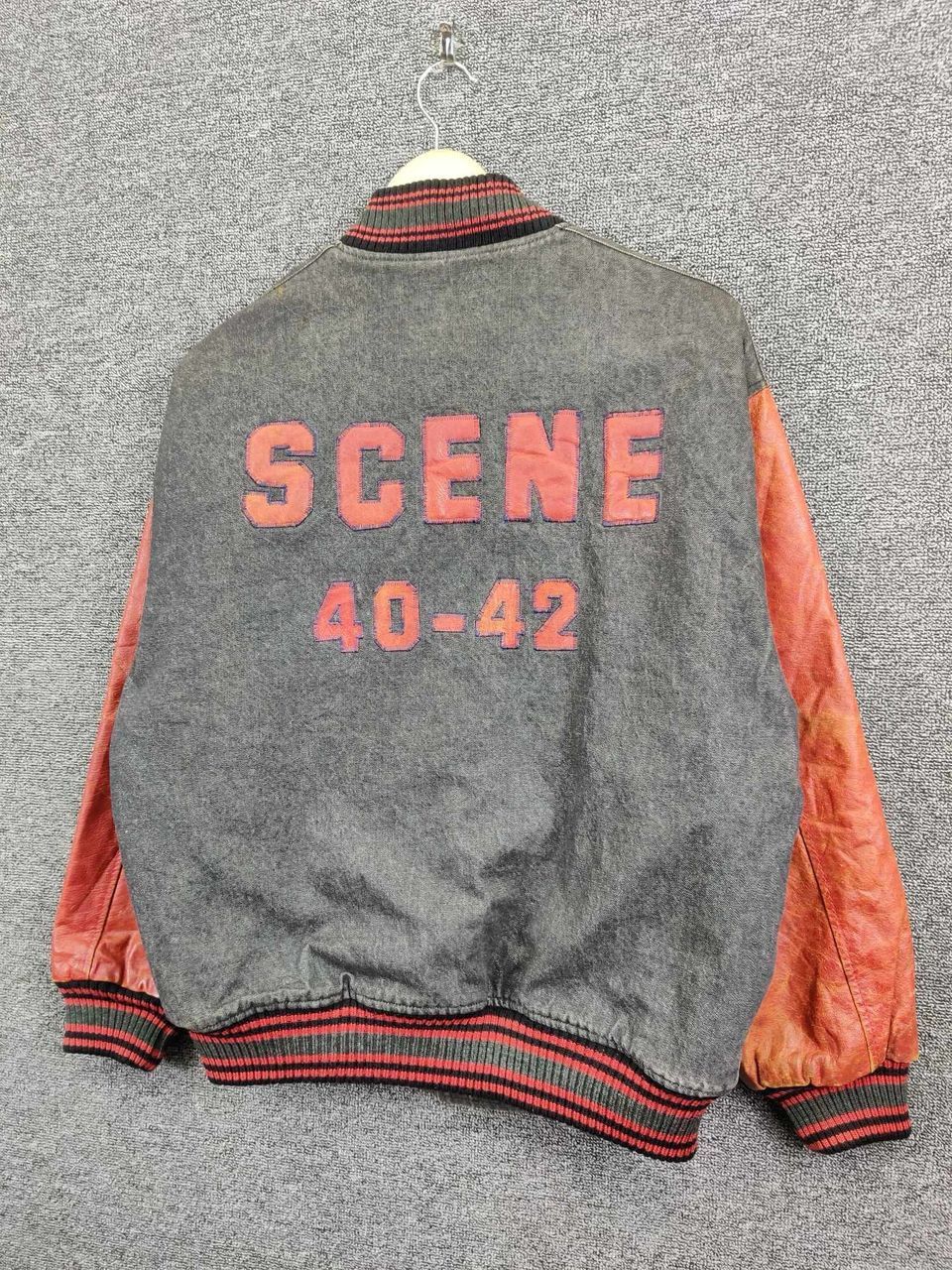 Japanese Brand Vintage Scene Quilted Varsity Leather Jacket Size US L / EU 52-54 / 3 - 2 Thumbnail