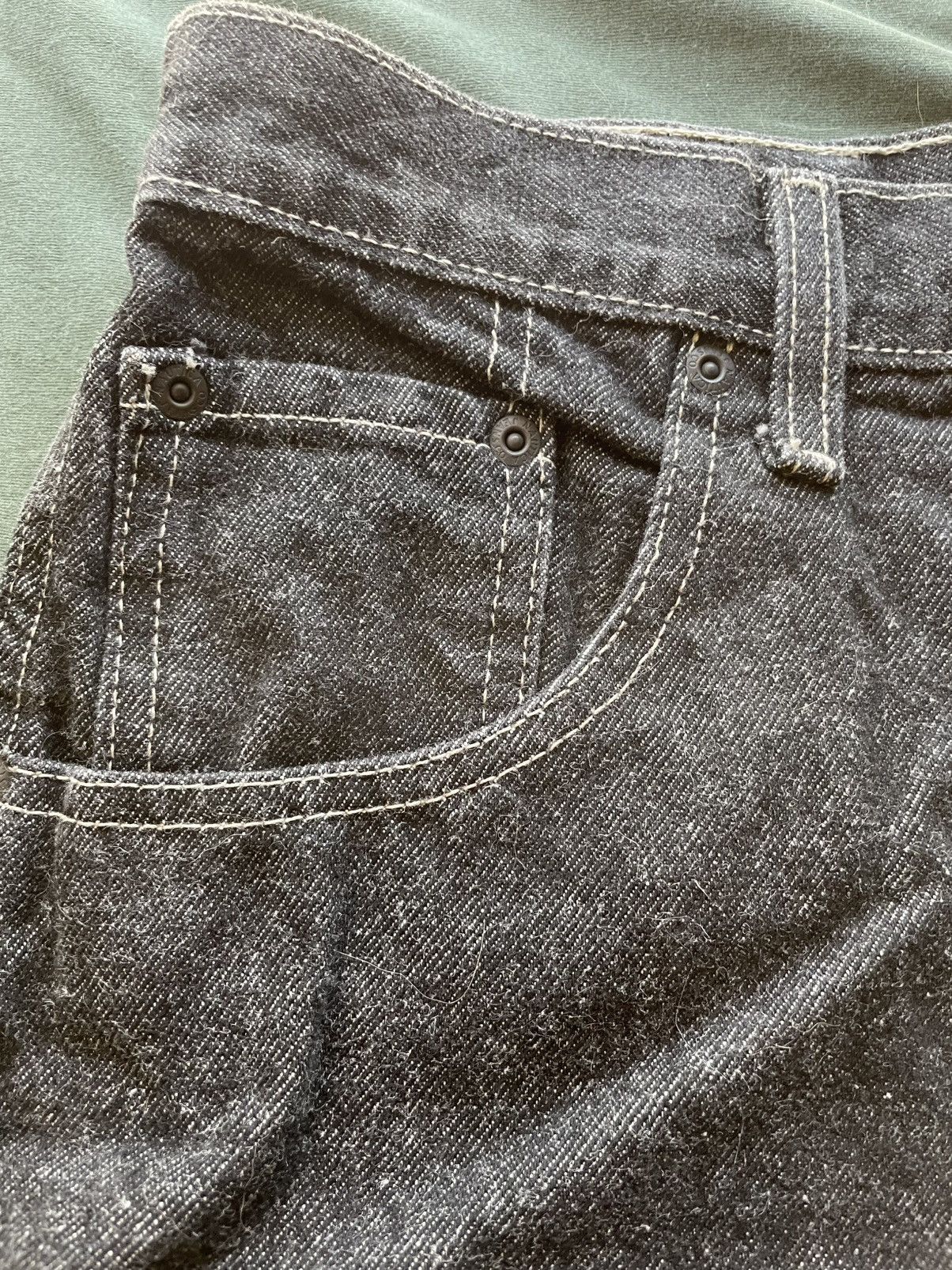 Nautica × Vintage VINTAGE NAUTICA BLACK DENIM JEAN SHORTS JORTS 36x10 NI-3190 Size US 36 / EU 52 - 2 Thumbnail
