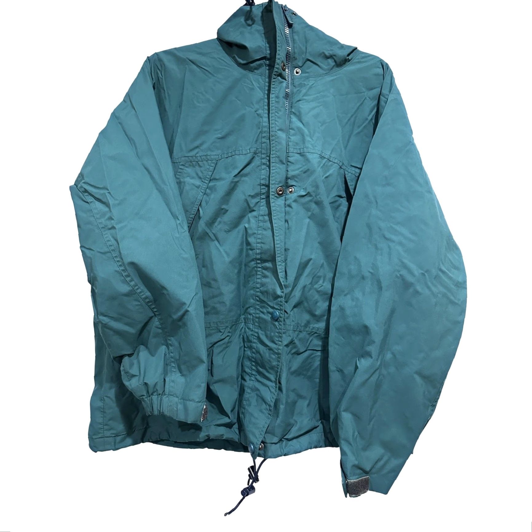 Eddie Bauer VINTAGE Eddie Bauer Jacket Womens L Green Hooded Waterproof Nylon BLEMISH Zipper Rain Coat All Seasons Windproof Full Zip Casual Womens Size L / US 10 / IT 46 - 2 Thumbnail