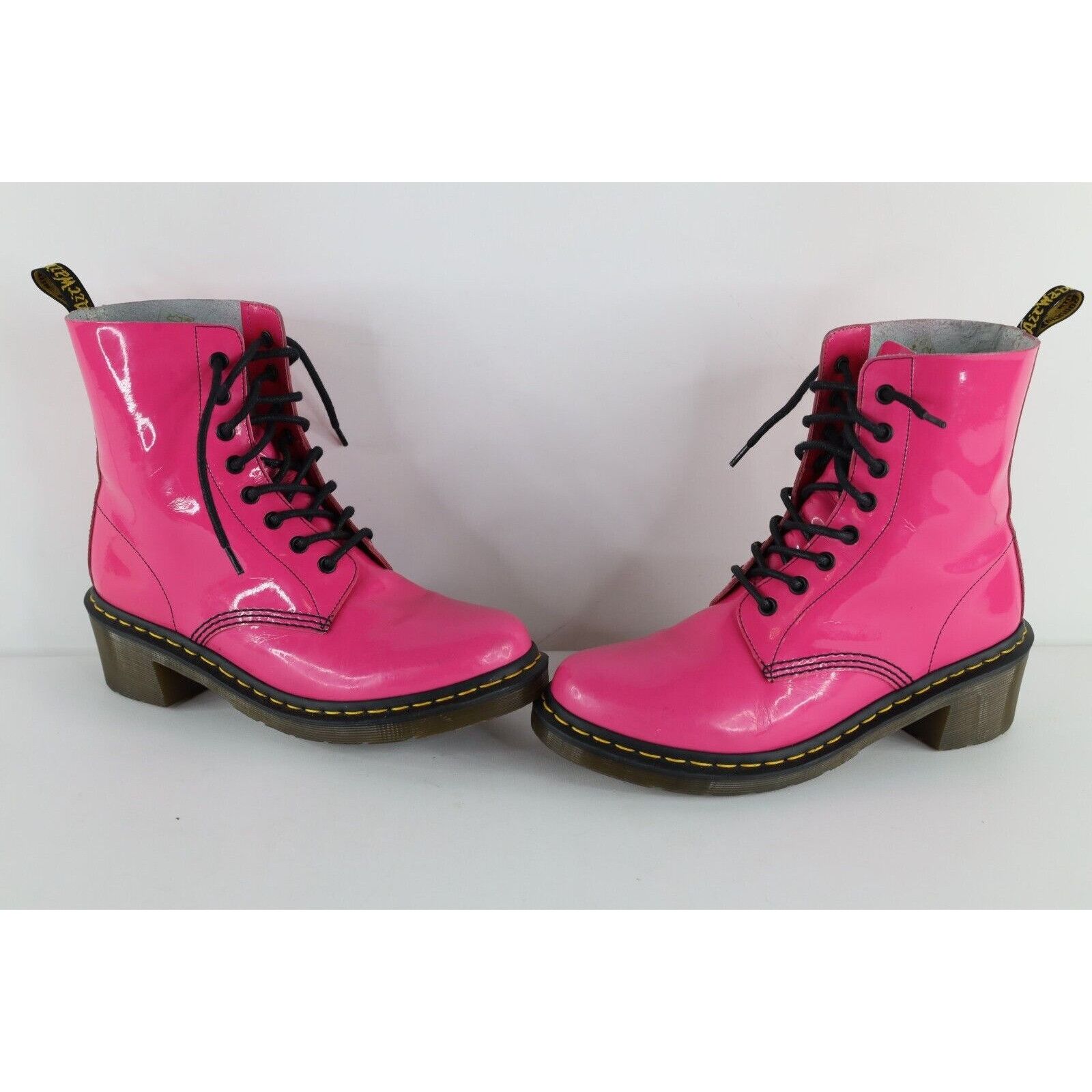 Dr. Martens × Vintage NOS Vintage Dr Martens Clemency Patent Leather Heeled Boots Size US 10 / IT 40 - 1 Thumbnail